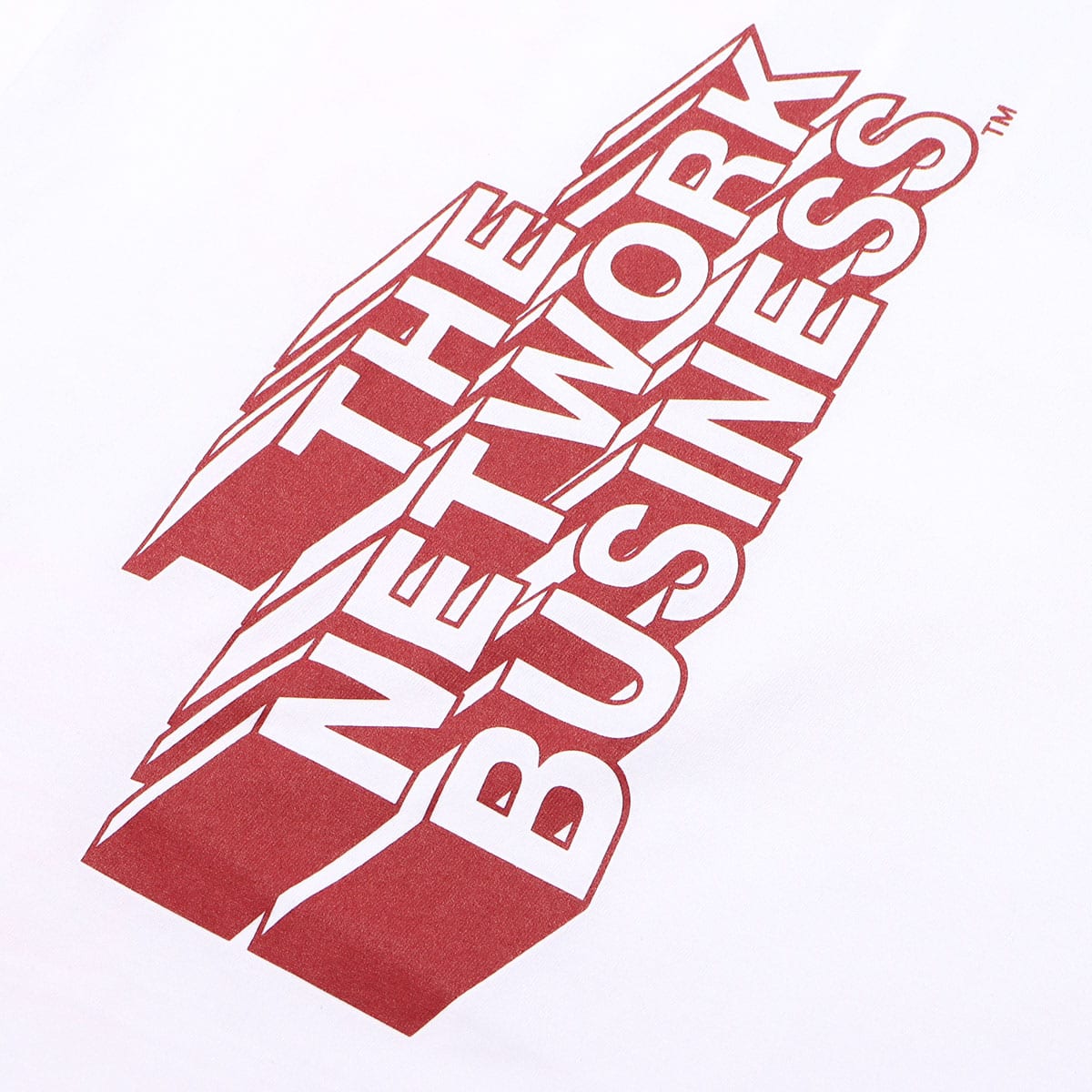 THE NETWORK BUSINESS WON'EM Tee (ホワイト×グリーン) CUSTOM MULTI