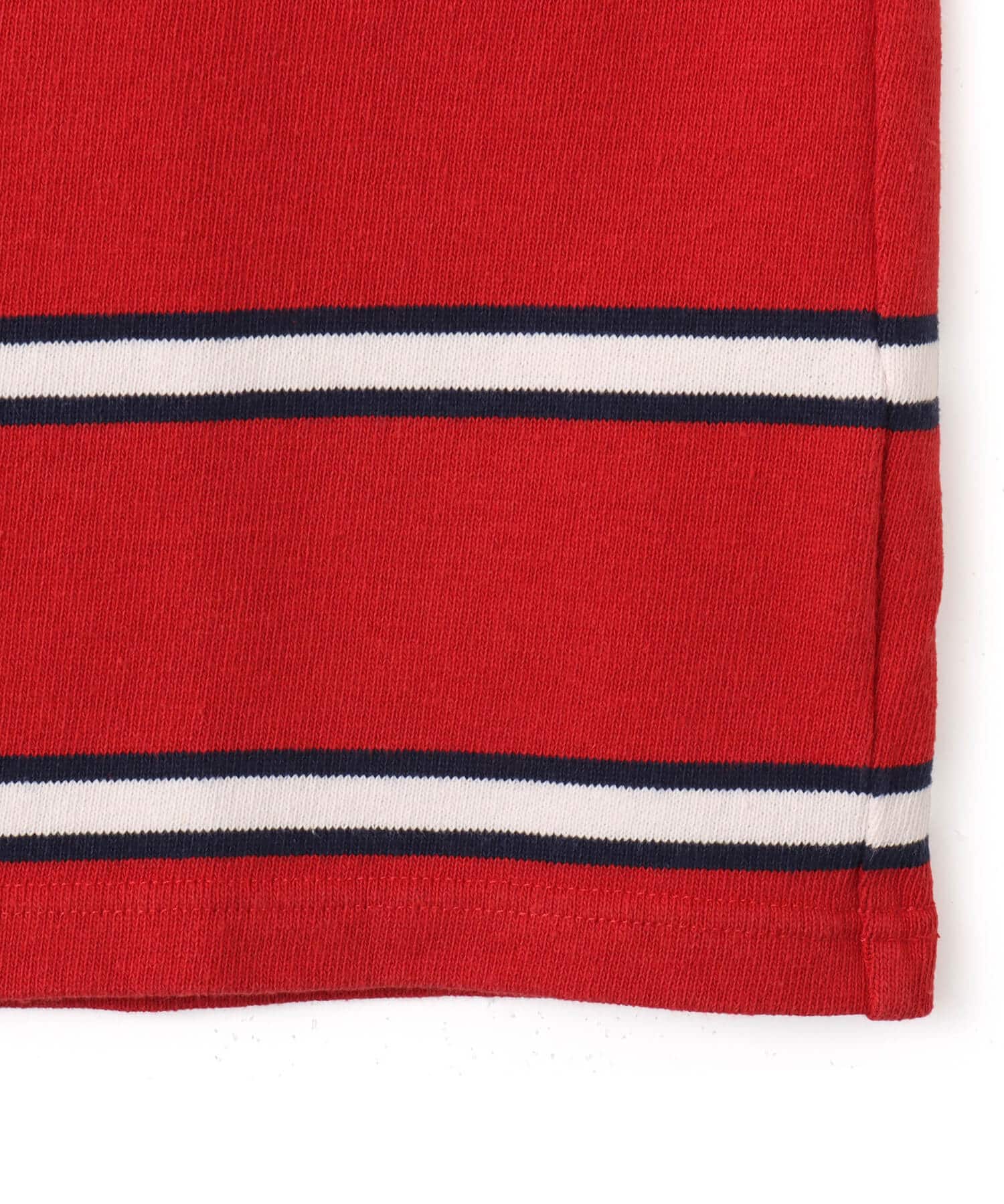 SPORTY＆RICH S&R Nautical Rugby Polo Ruby/Dark Navy/Whiteの画像