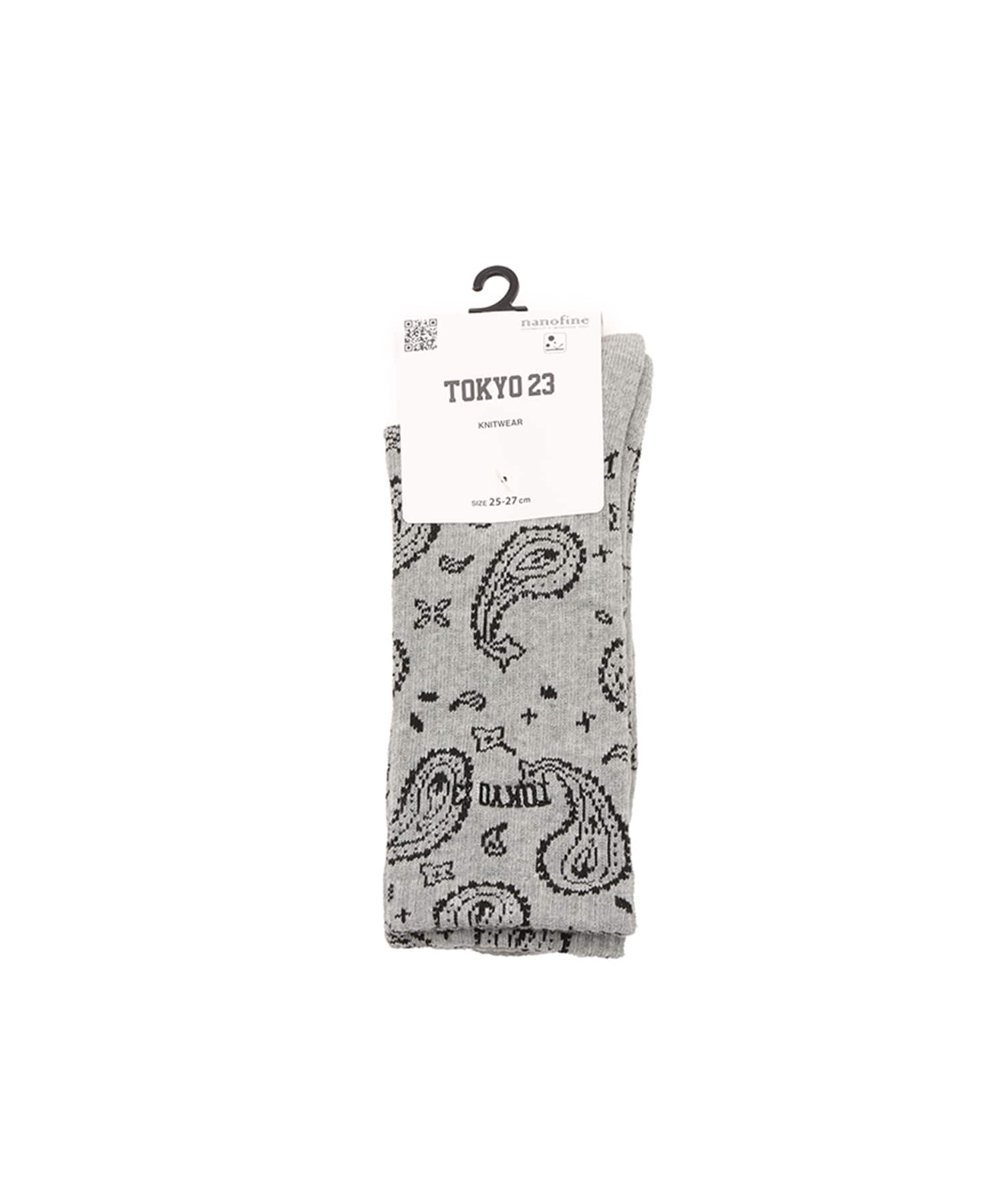 TOKYO 23 Paisley Socks GRAYの画像