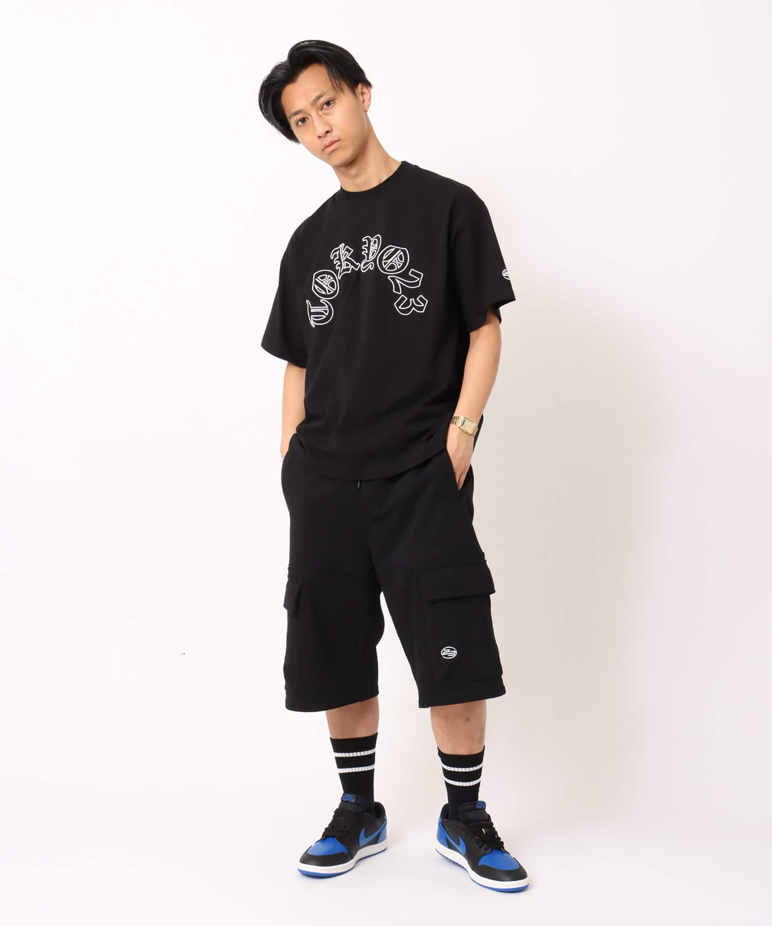 TOKYO 23 Sweat Cargo Short Pants BLACKの画像