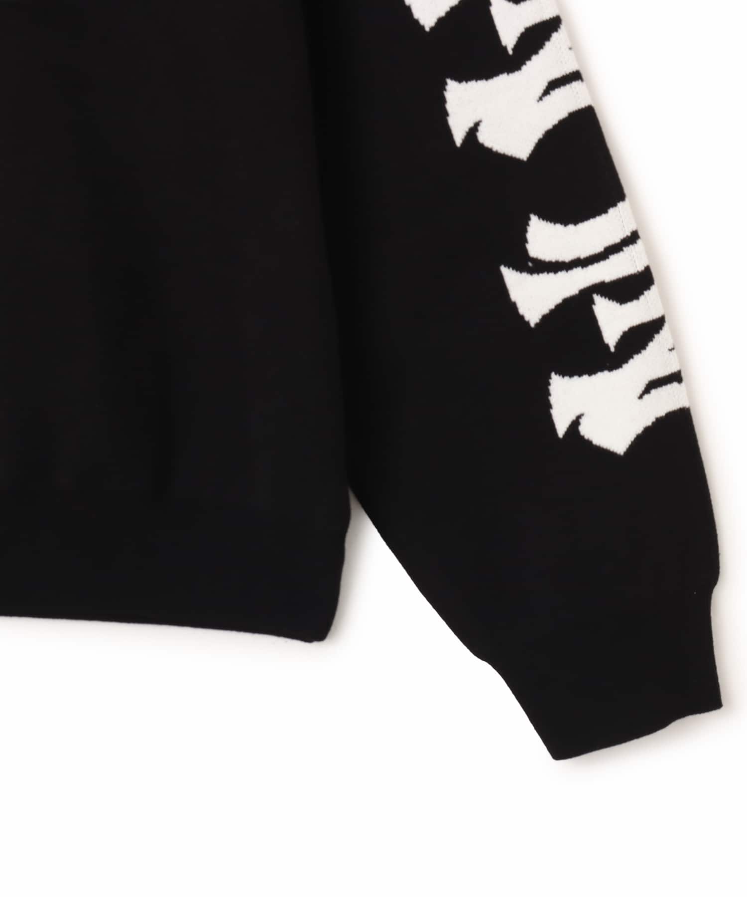 TOKYO 23 Jaquard Logo Sweater BLACKの画像