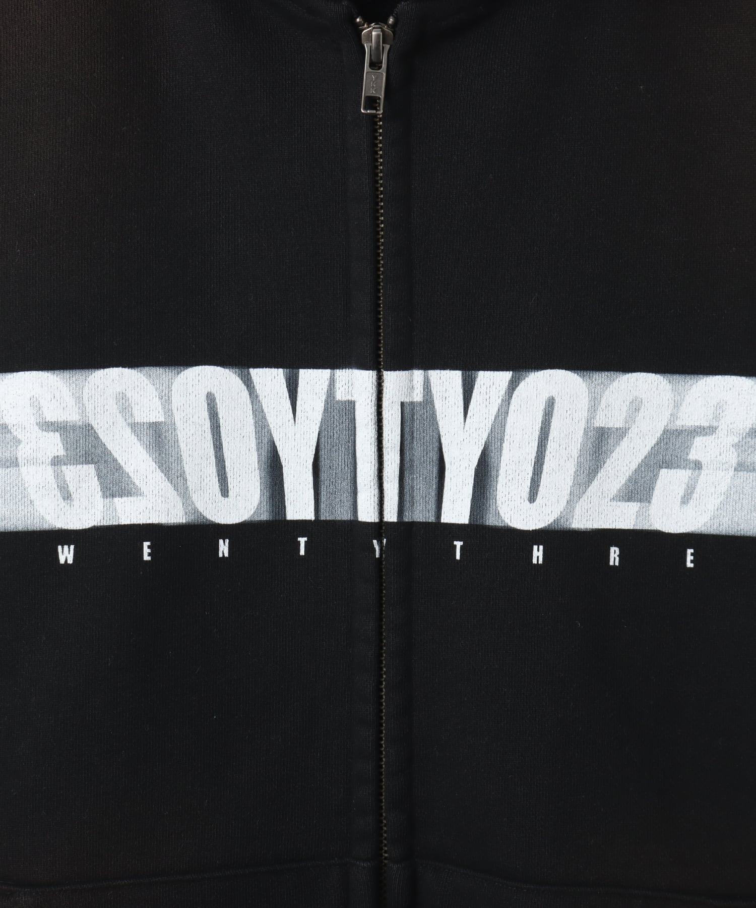 TOKYO 23 Motion Logo Zip Up Hoodie BLACKの画像