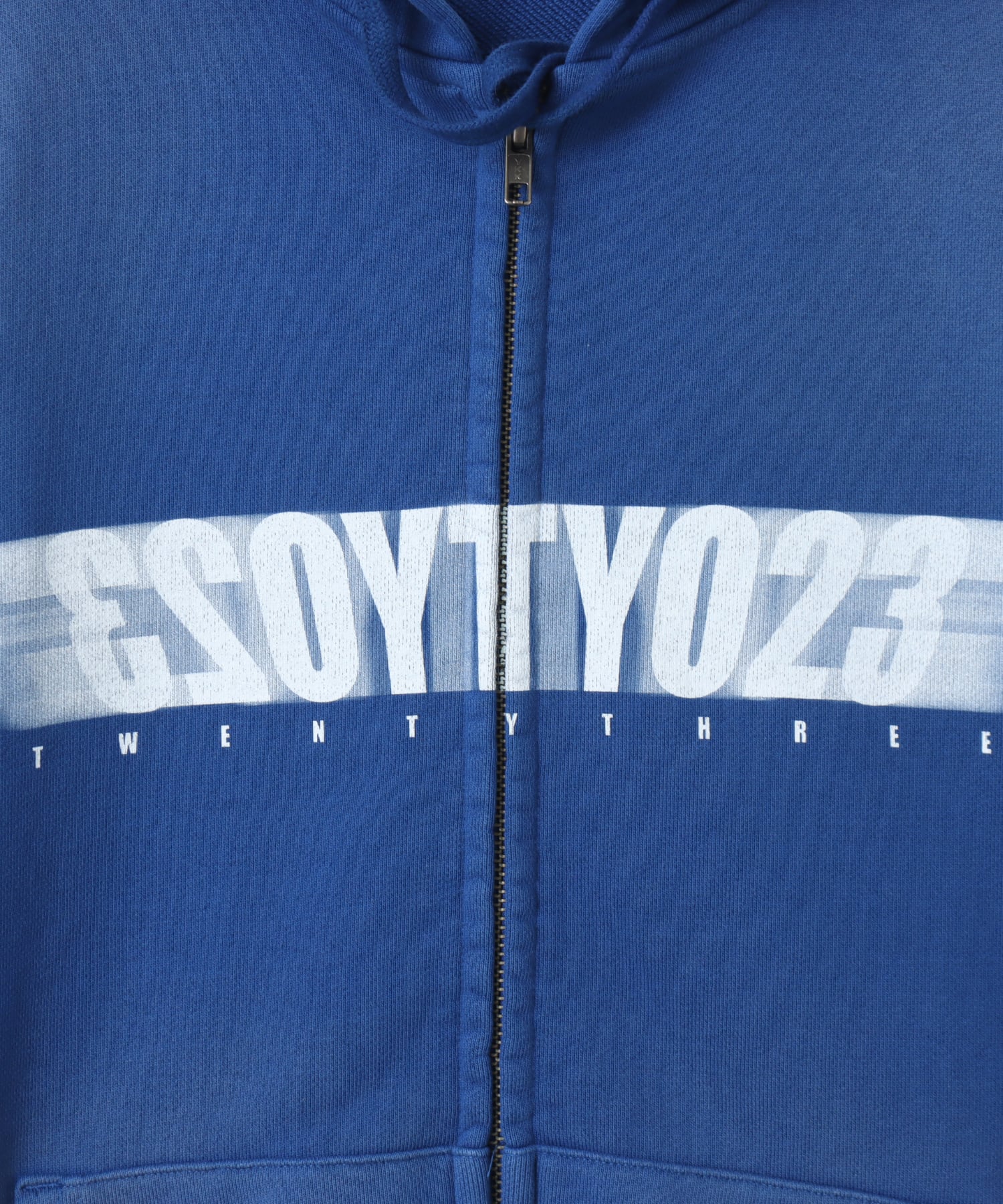 TOKYO 23 Motion Logo Zip Up Hoodie BLUEの画像