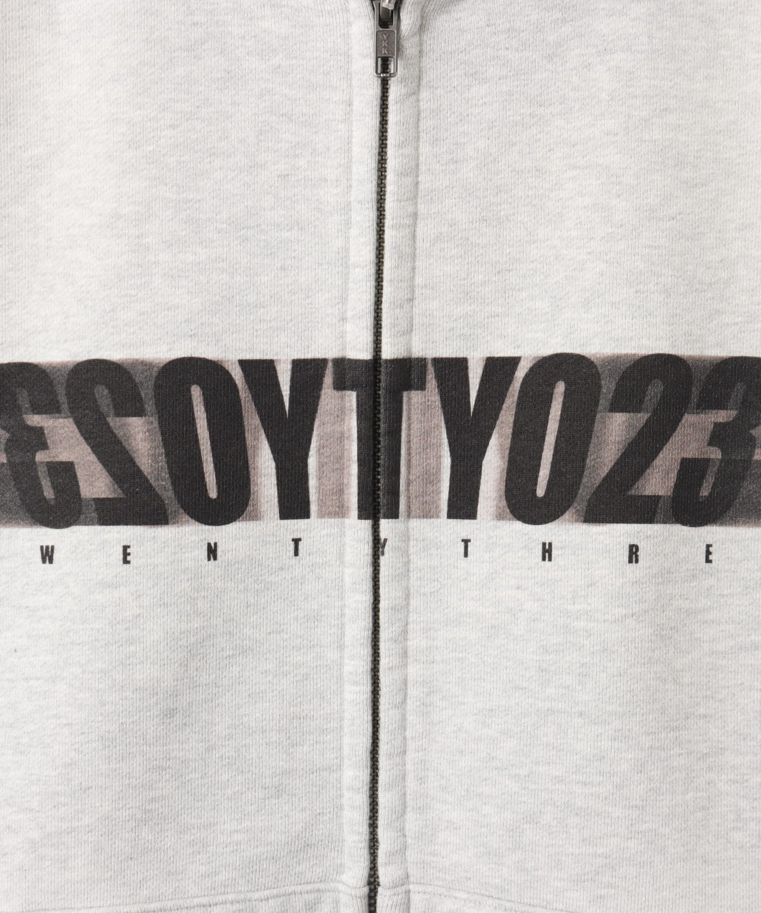 TOKYO 23 Motion Logo Zip Up Hoodie GRAYの画像