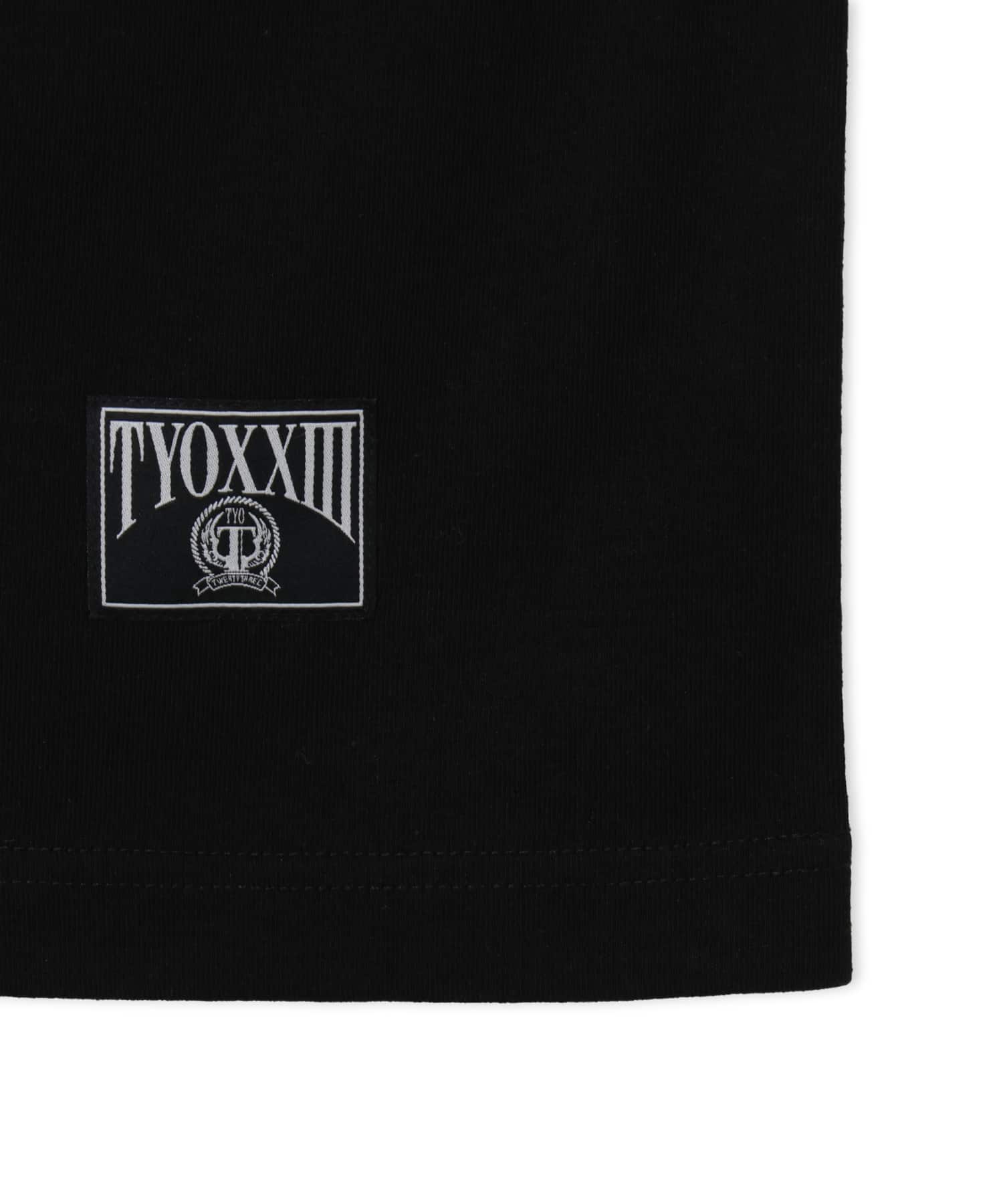 TOKYO23 Sleeve Line Patch Logo T-shirt BLACKの画像