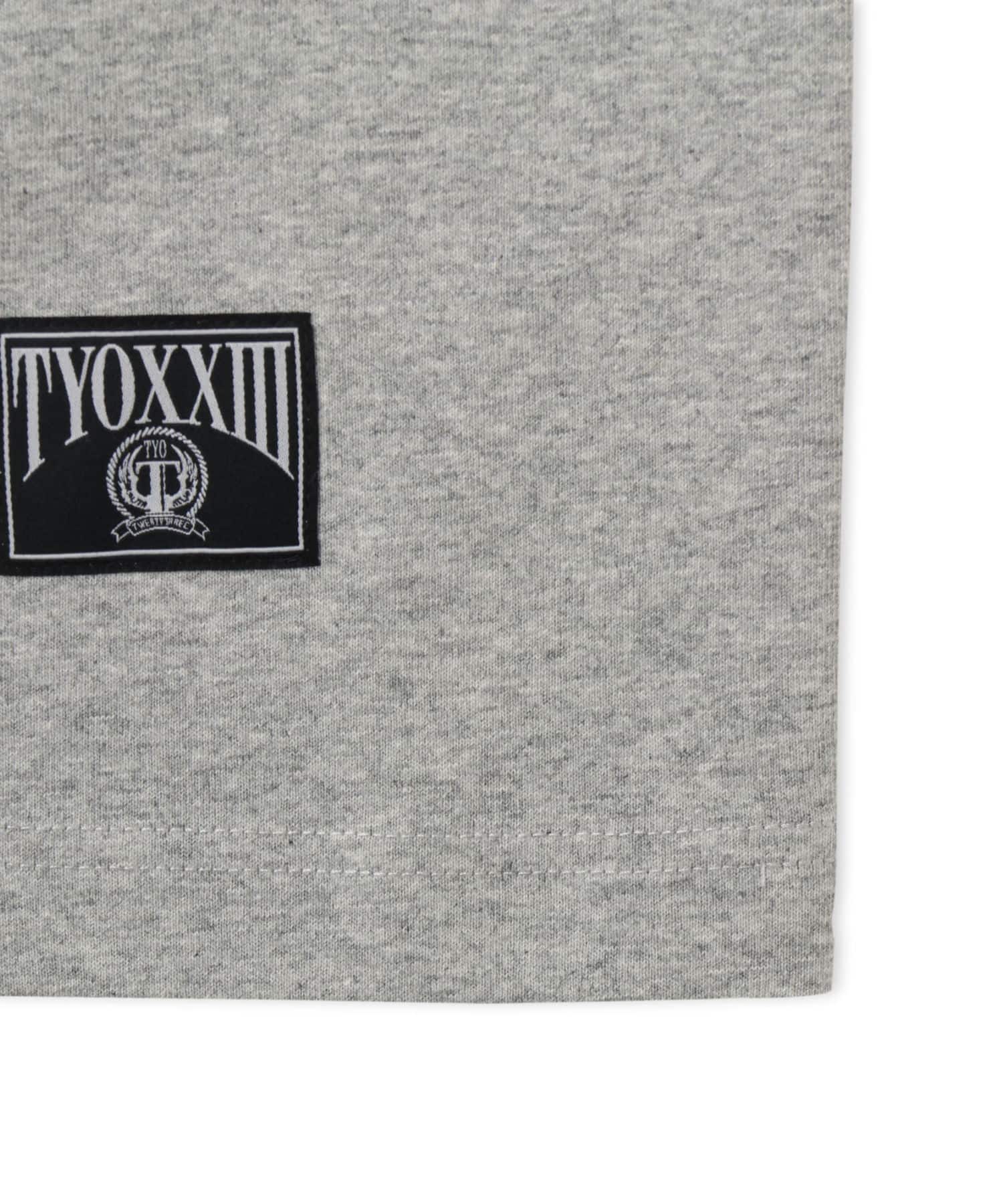 TOKYO23 Sleeve Line Patch Logo T-shirt GRAYの画像