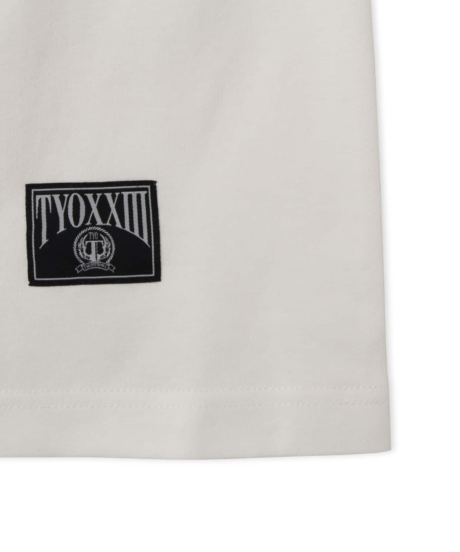 TOKYO23 Sleeve Line Patch Logo T-shirt WHITEの画像