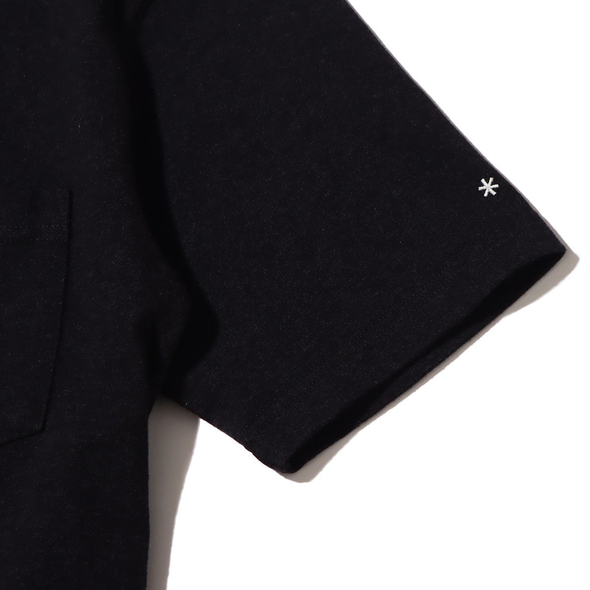 snow peak Recycled Cotton Heavy T shirt Black 23SP-Iの画像