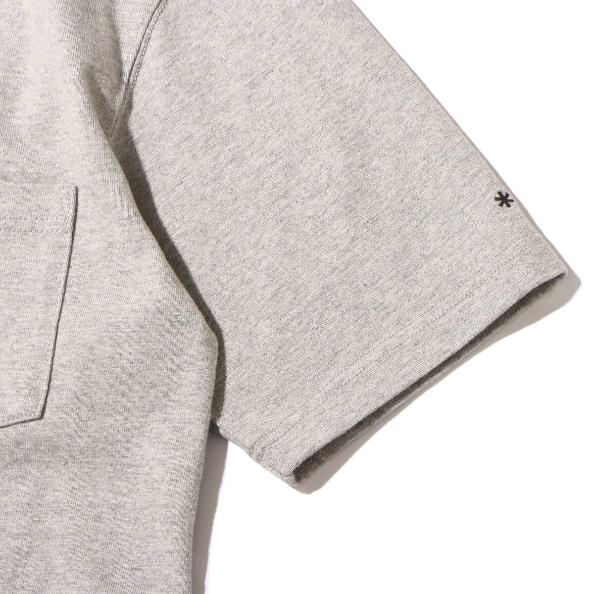 snow peak Recycled Cotton Heavy T shirt M.Grey 23SP-Iの画像