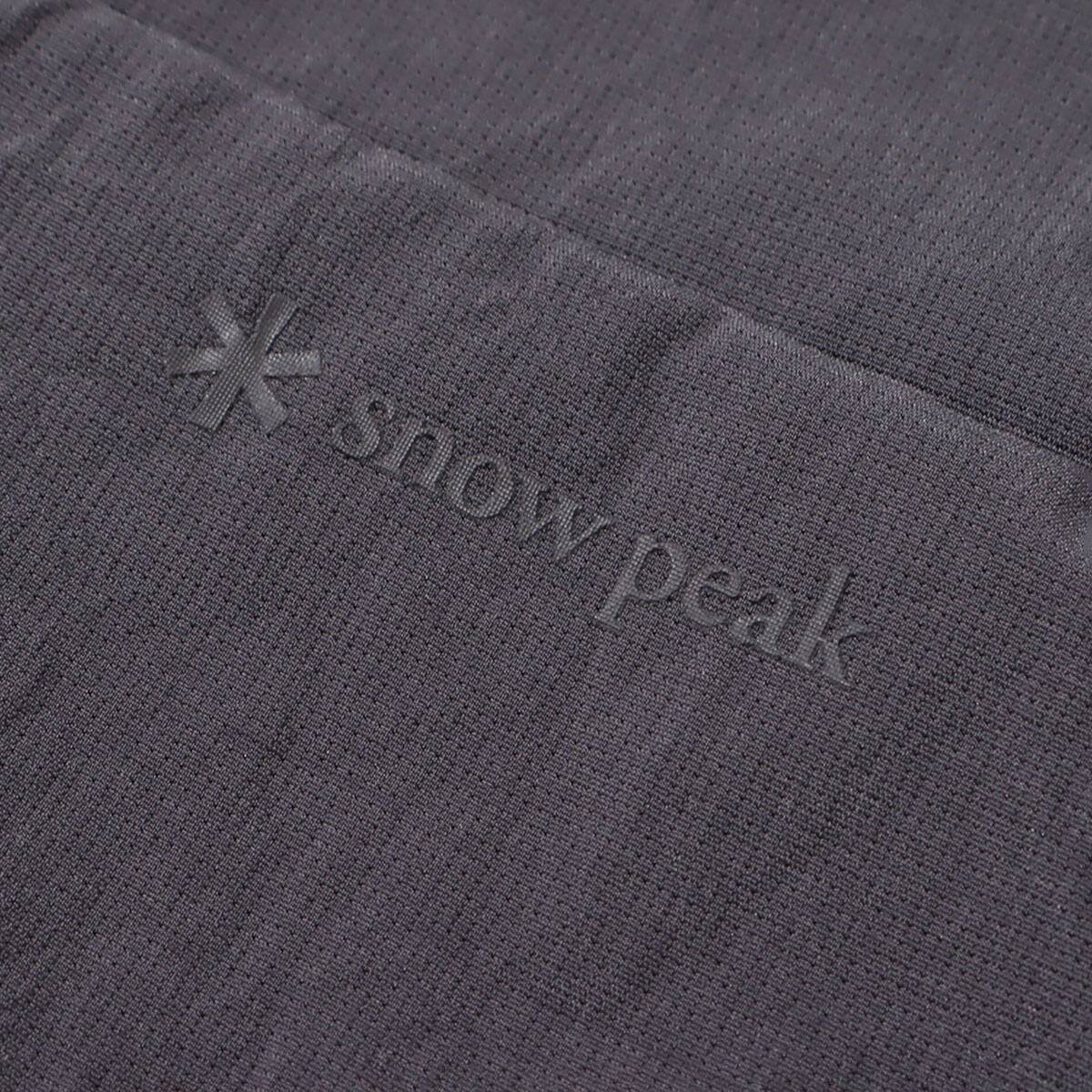 snow peak Breathable Quick Dry T shirt Asphalt 23SP-Iの画像