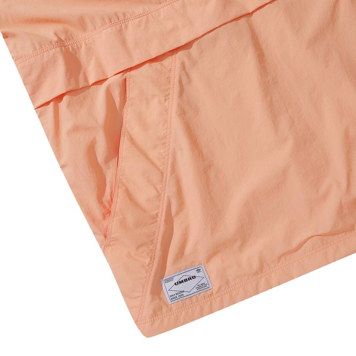UMBRO SHORT SLEEVE HOODIE ANORAK ORANGE 23SU-Sの画像