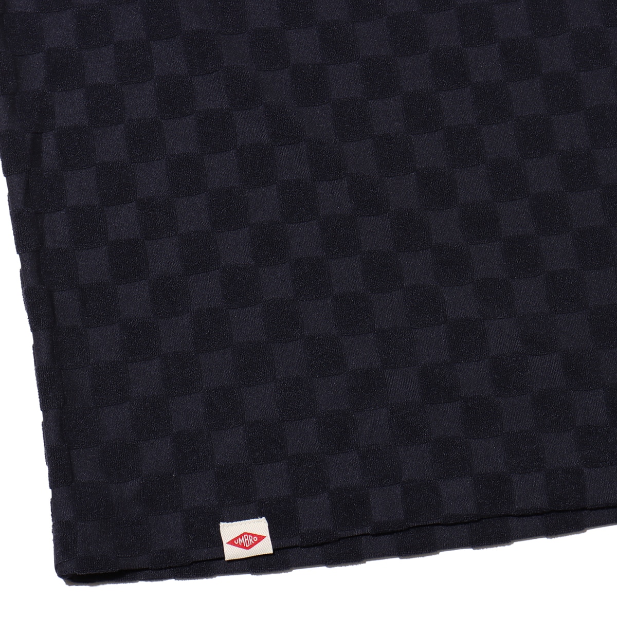 UMBRO CHECKERBOARD SHORT SLEEVE SHIRT NAVY の画像