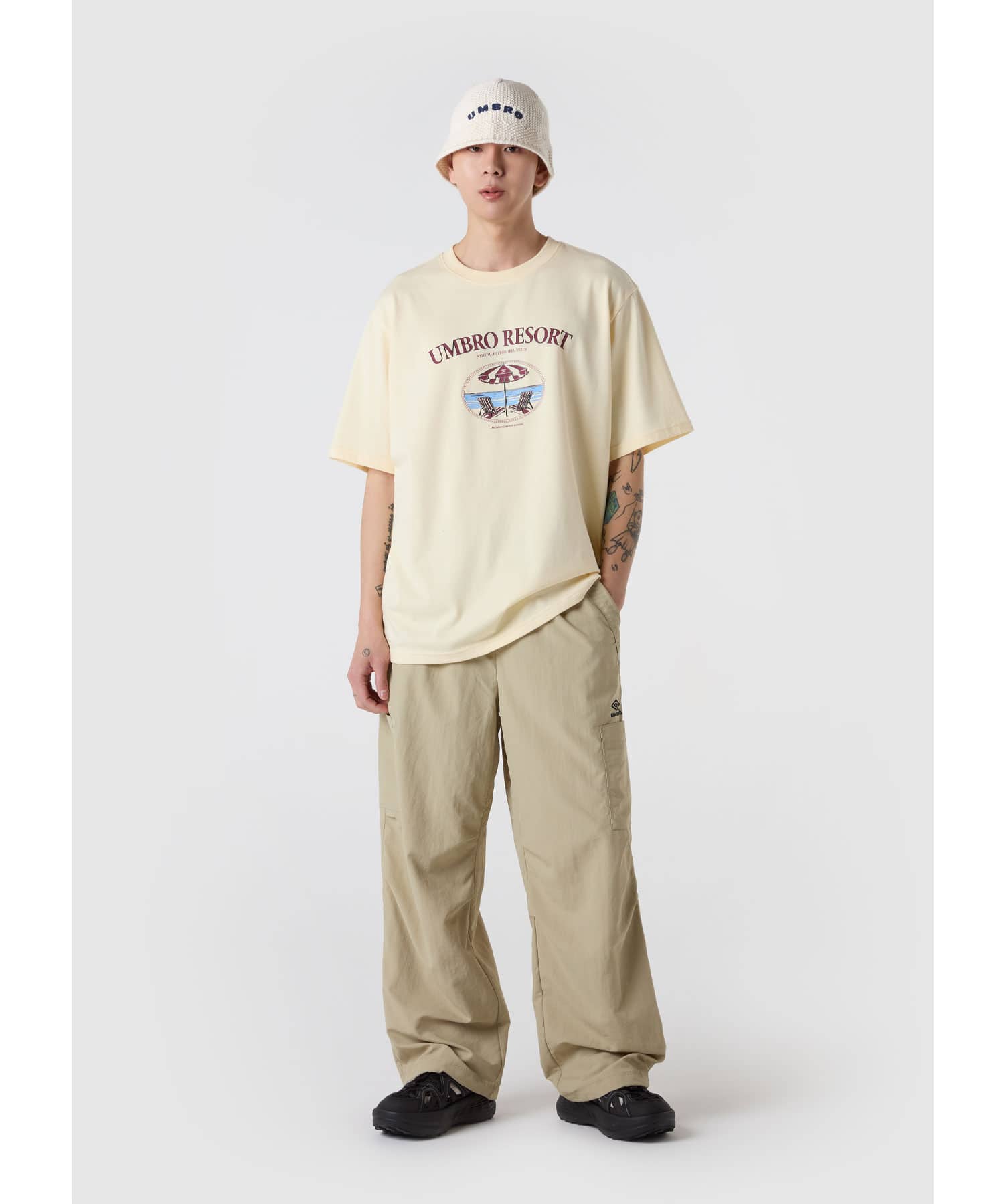 UMBRO 【KOREA COLLECTION】ALG S/S T-SHIRTS YELLOWの画像