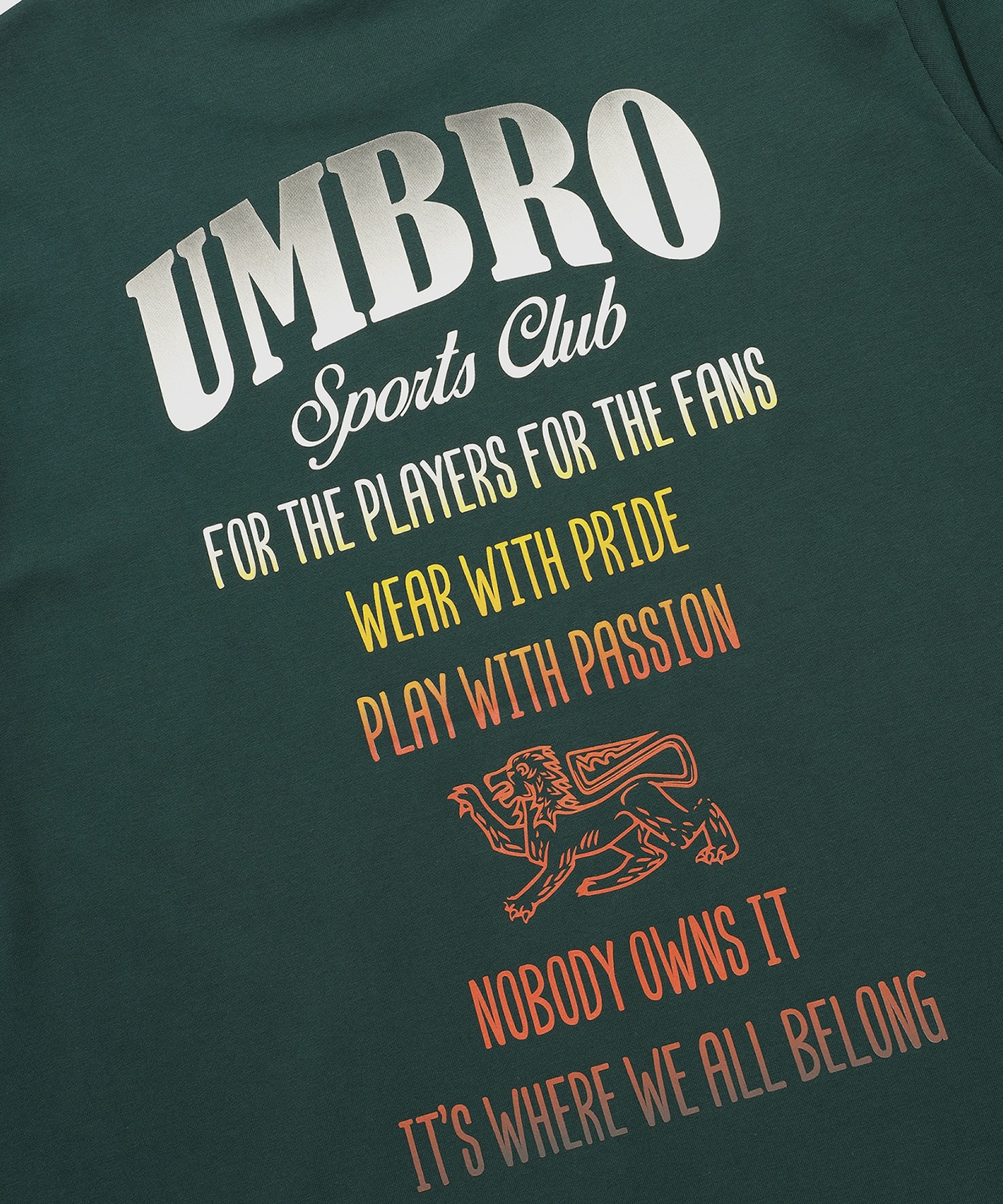 UMBRO 【KOREA COLLECTION】OMBRE SHORTS SLEEVE T-SHIRTS グリーンの画像