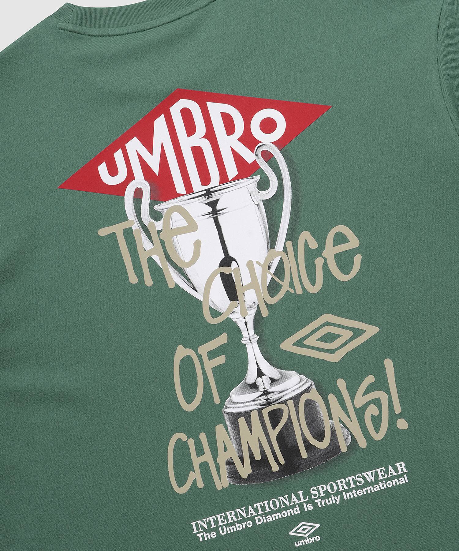UMBRO 【KOREA COLLECTION】TROPHY SHORTS SLEEVE T-SHIRTS グリーンの画像