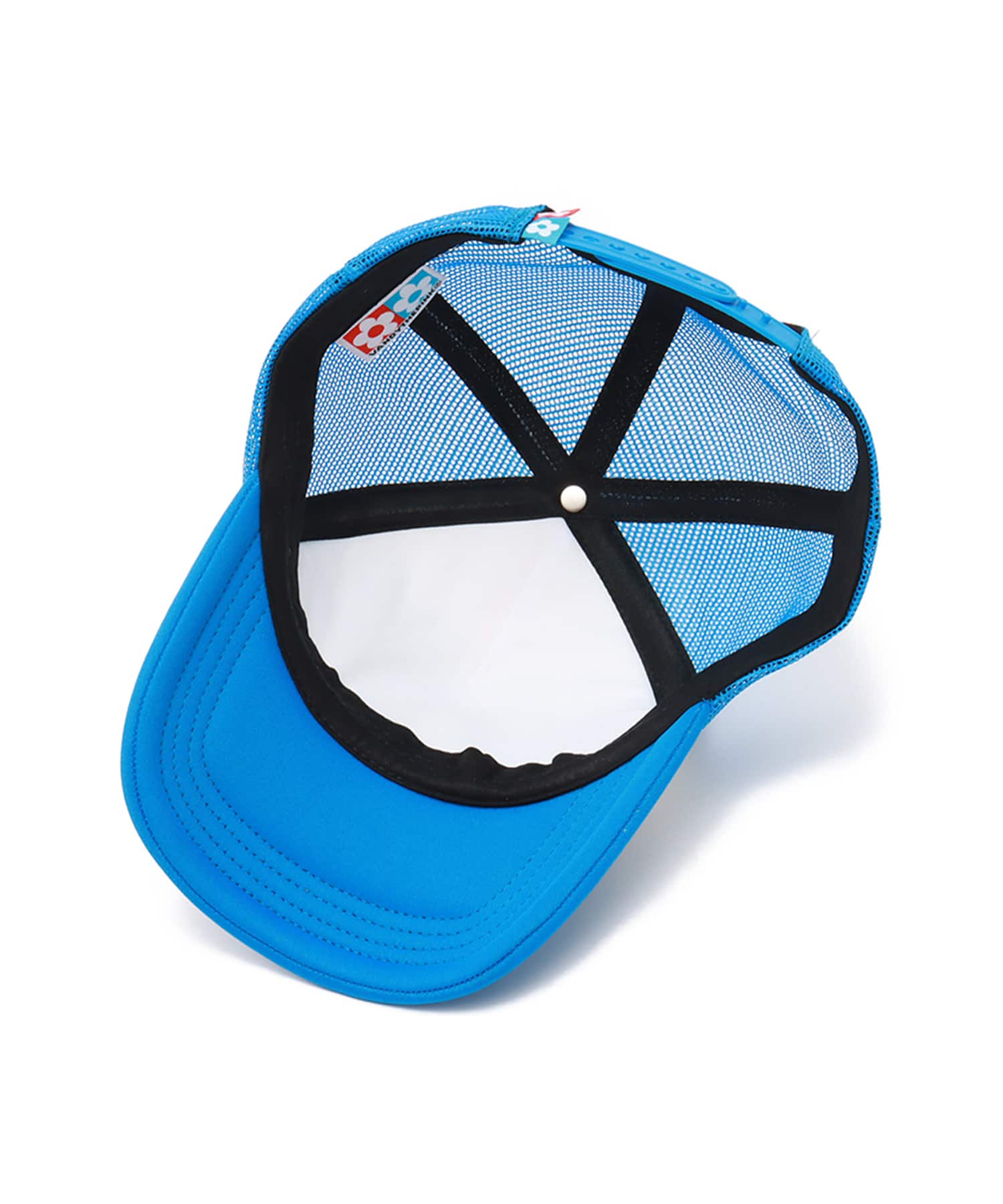 VANDYTHEPINK x ATMOS Cherry Trucker Mesh Cap BLUEの画像