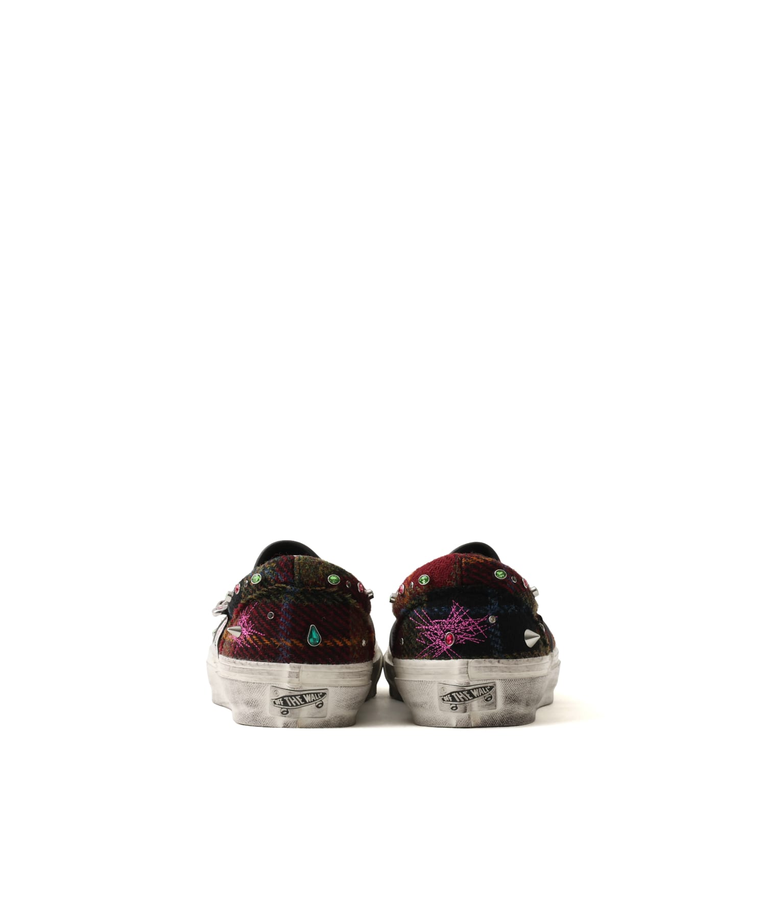 VANS LX Classic Slip-On 98 Harris Tweed NAVY/MULTIの画像