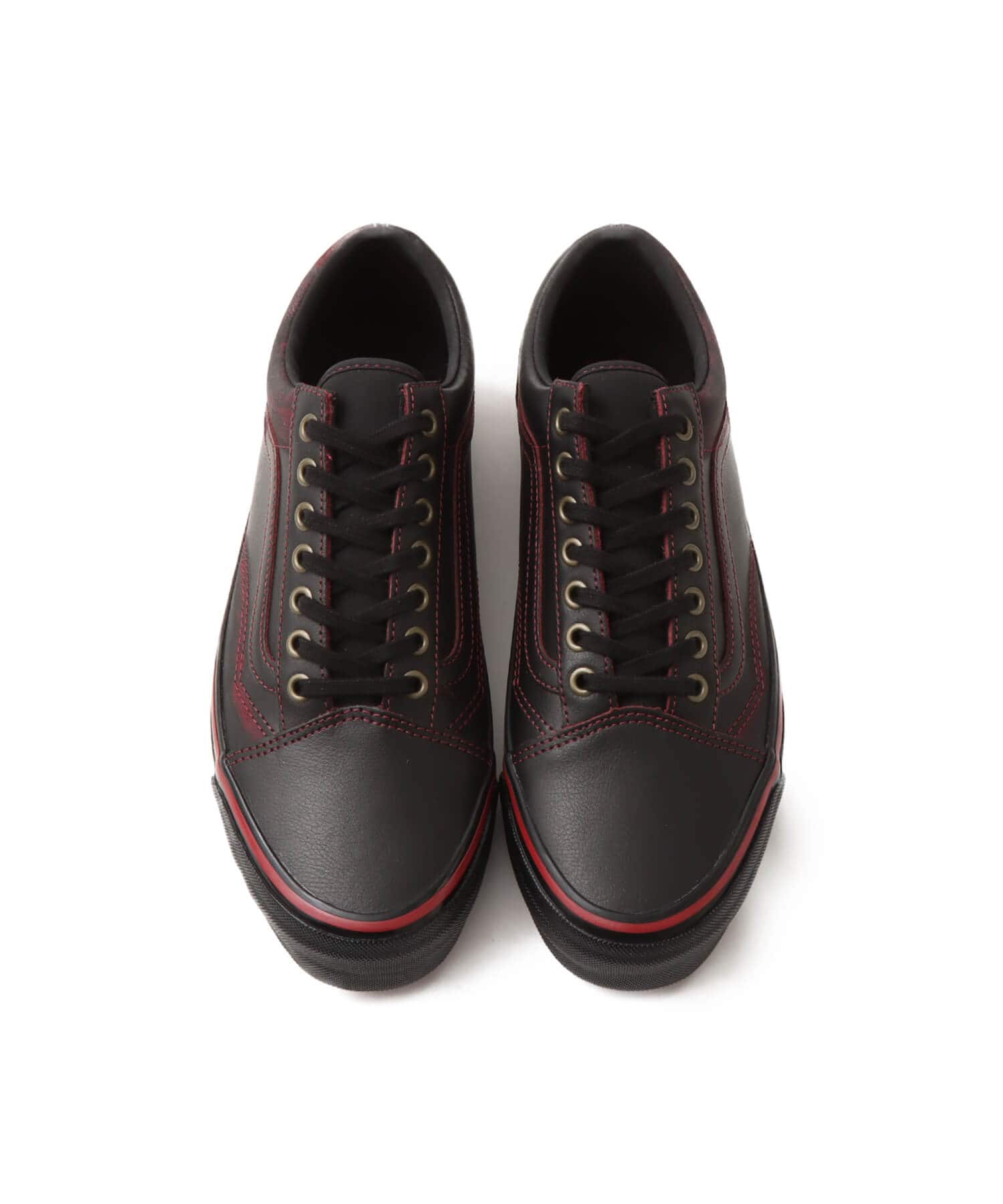 VANS LX Old Skool Leather DARK REDの画像