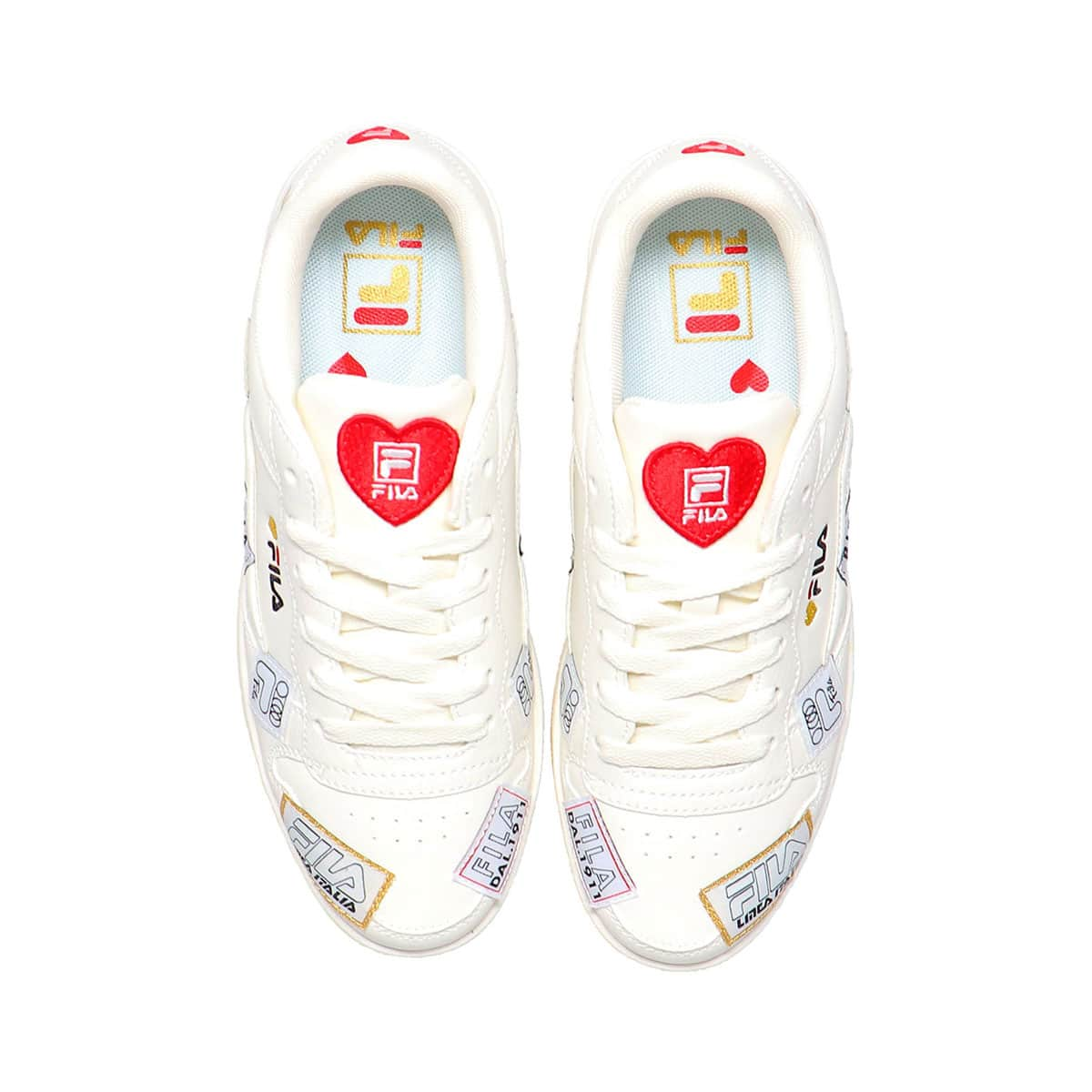 FILA FX-115 HEART COLLAGE BRIGHT WHITE/FILA RED/PINK 22FW-I