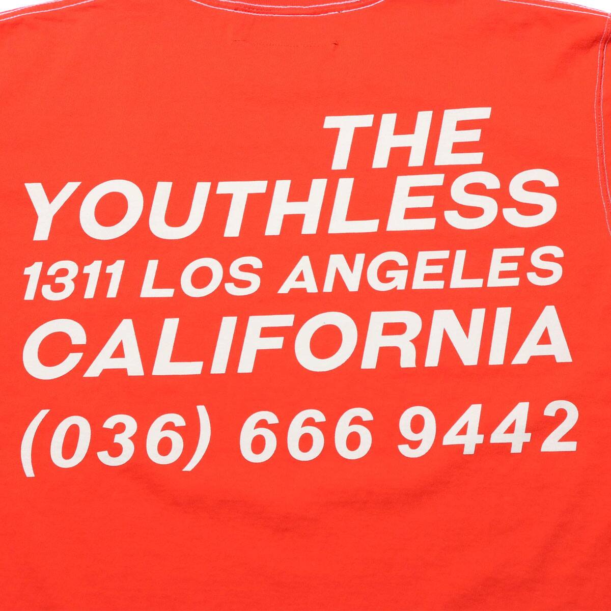 The Youthless Classic Back Tee Pink Orange 19su S