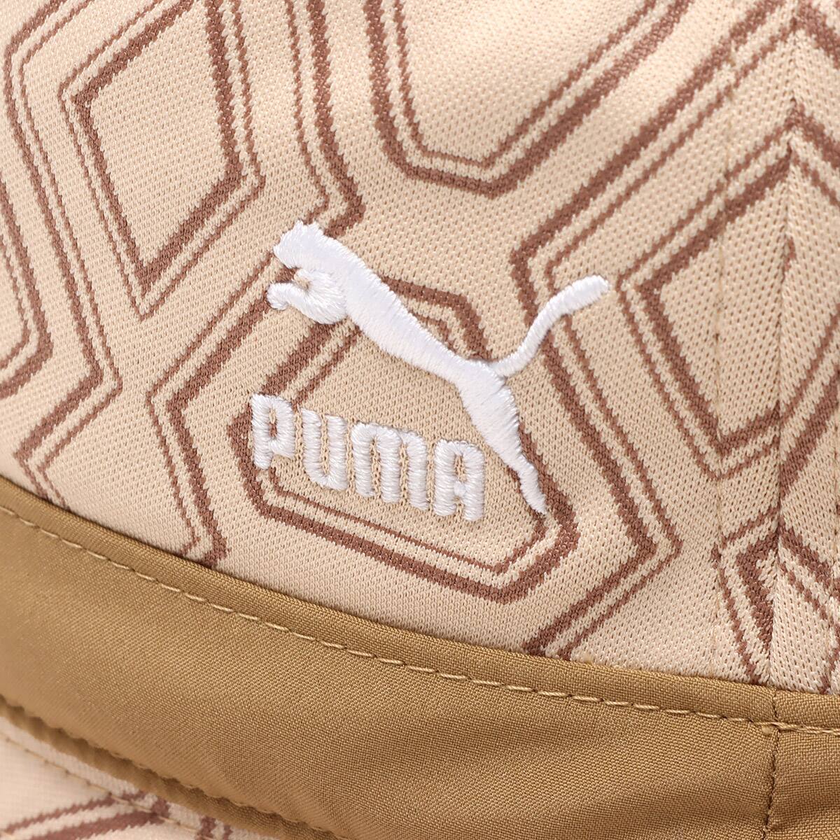 PUMA LUXE SPORT BUCKET HAT LIGHT SAND/AOP 23SP-Iの画像