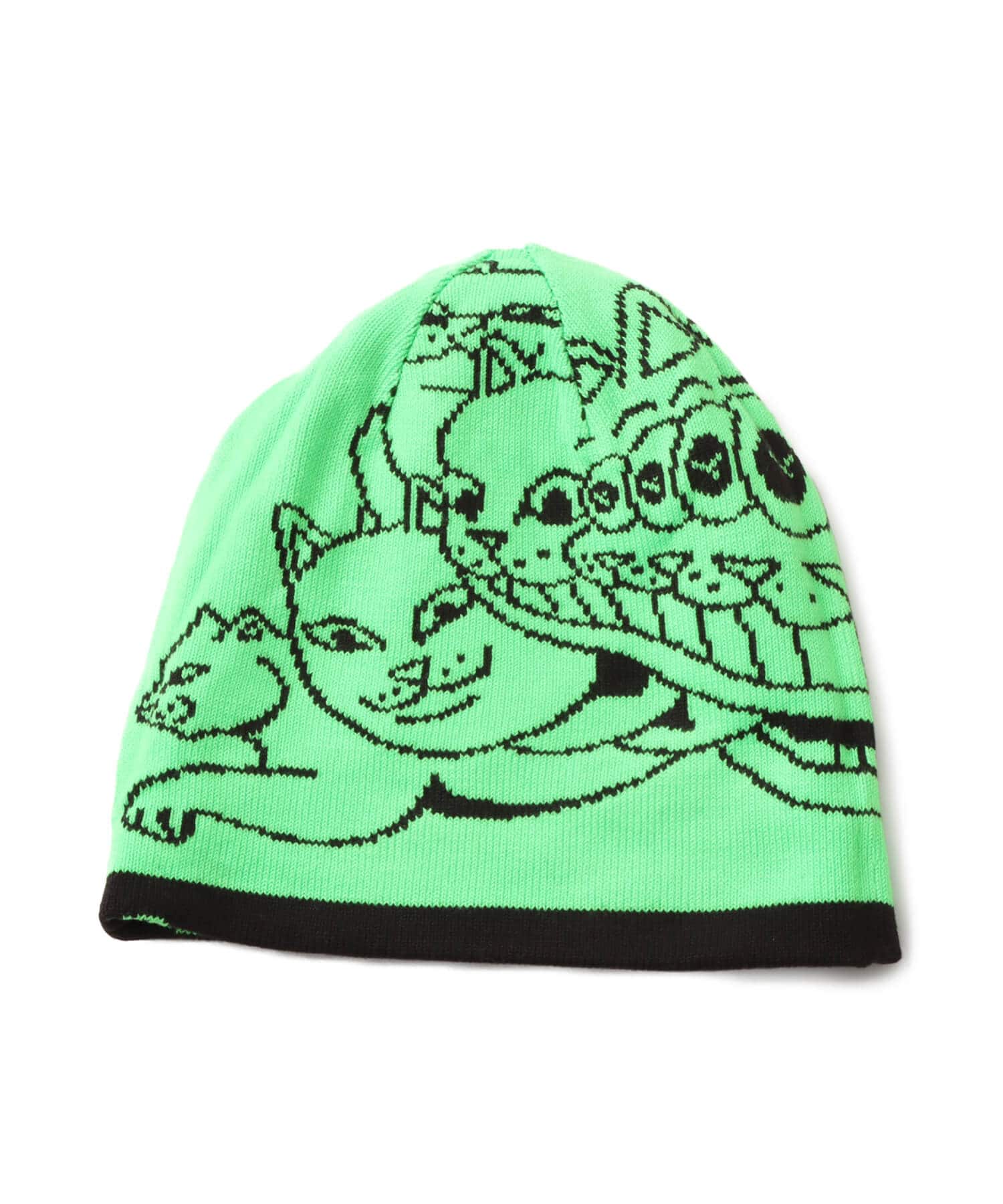 PUMA PUMA x RIPNDIP BEANIE PUMA BLACK-FLURO GREEN PESの画像