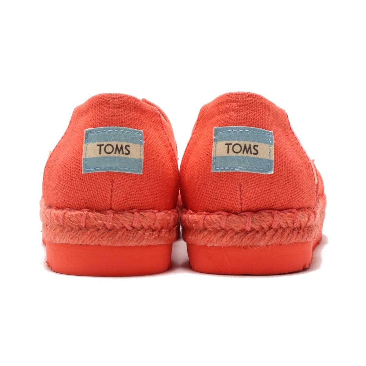 TOMS ALPARGATA ON ROPE Persimmon Canvas 20SP-Iの画像