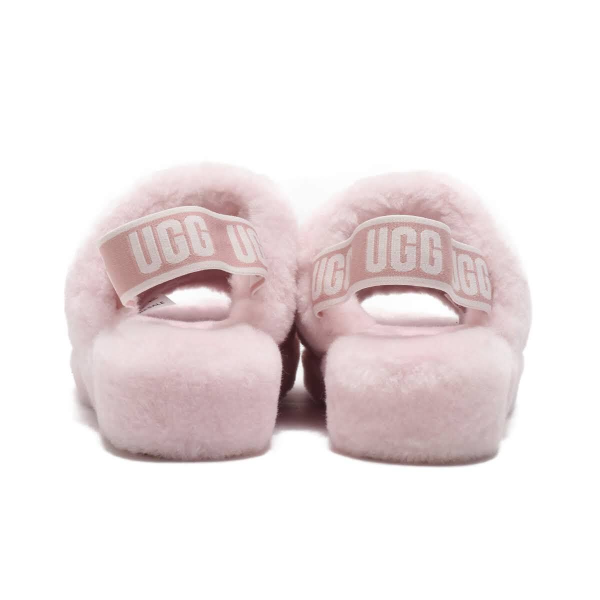 seashell pink ugg fluff yeah slide