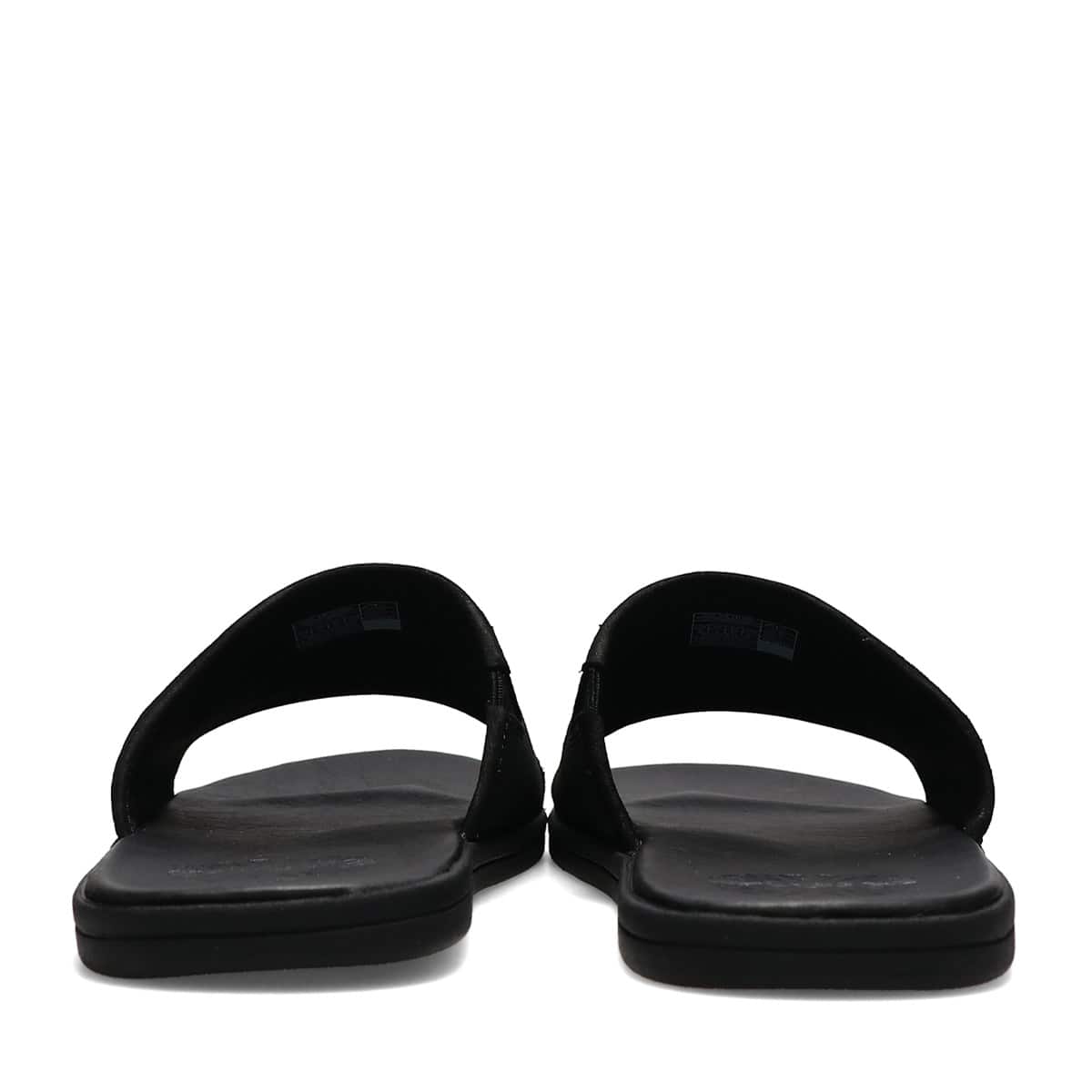 UGG M SEASIDE SLIDE BLACK LEATHERの画像