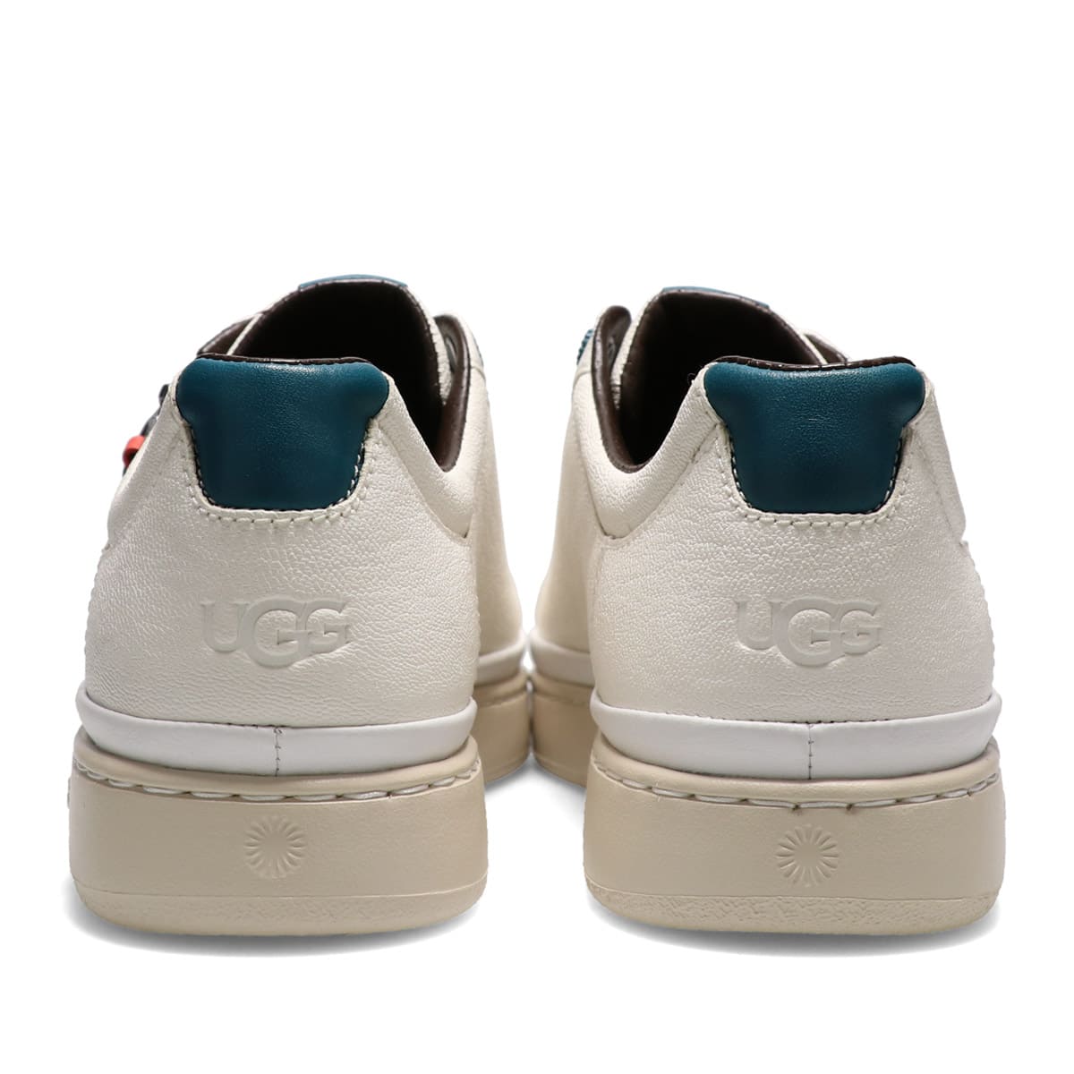 UGG Cali Sneaker Low Side Zip WHITE / MARINA BLUE LEATHER 21FW-I