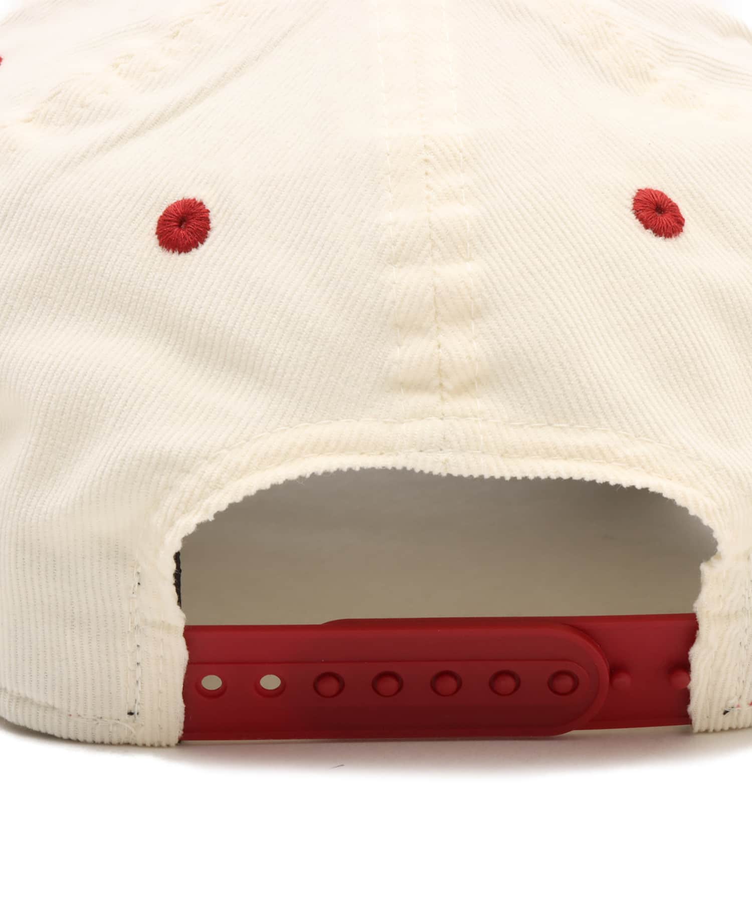 NEW ERA 9FORTY A-FRAME SUMMER CORDUROY Chicago Bulls CHROME RED VISOR REDの画像
