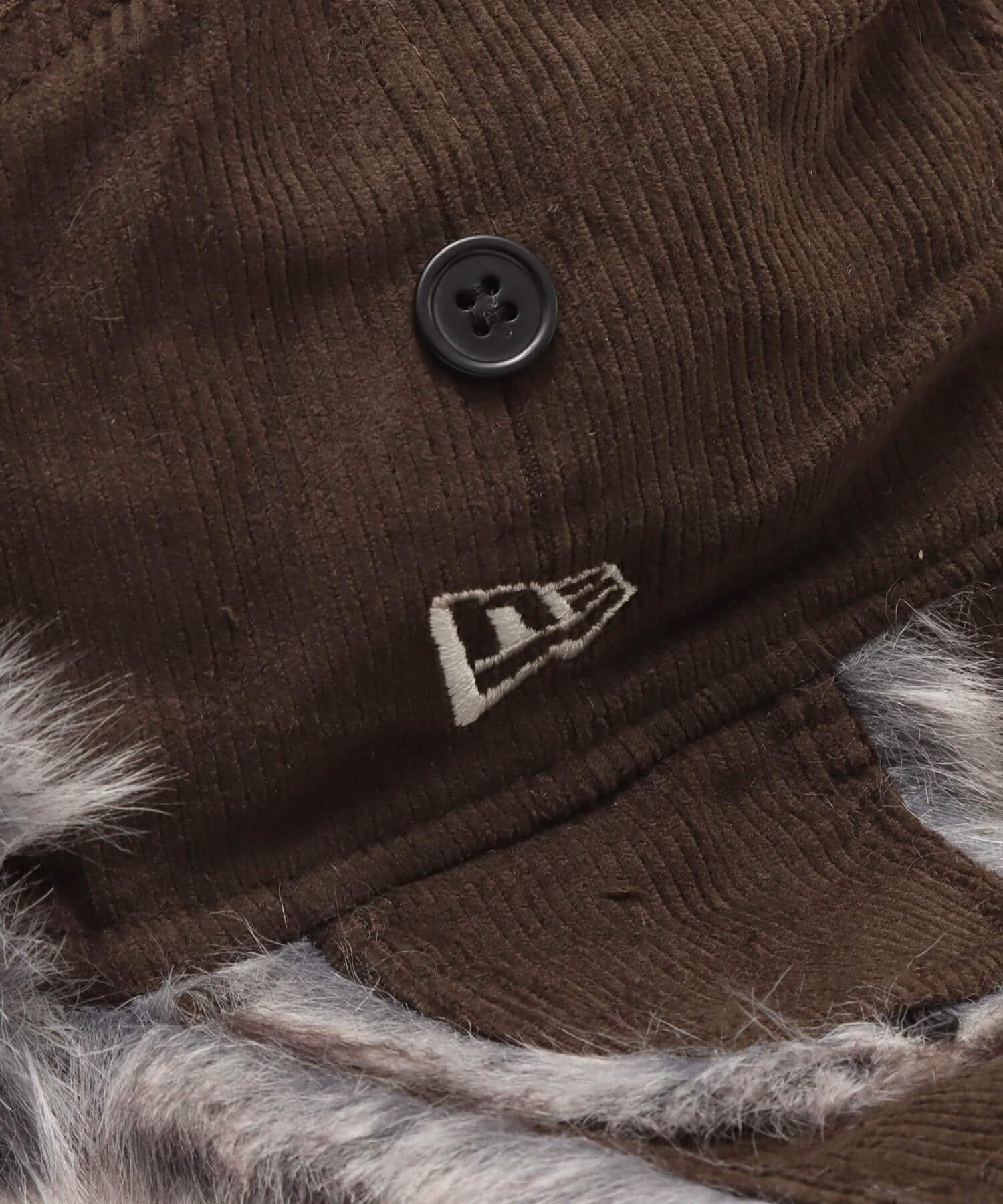 NEW ERA TRAPPER CORDUROY Los Angeles Dodgers BROWNの画像