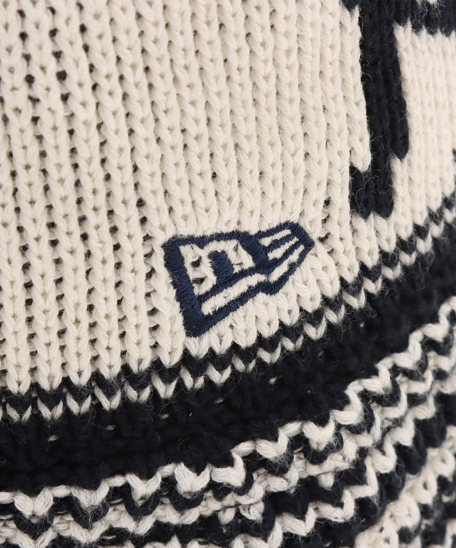 NEW ERA KNIT BUCKET Los Angeles Dodgers WHITEの画像
