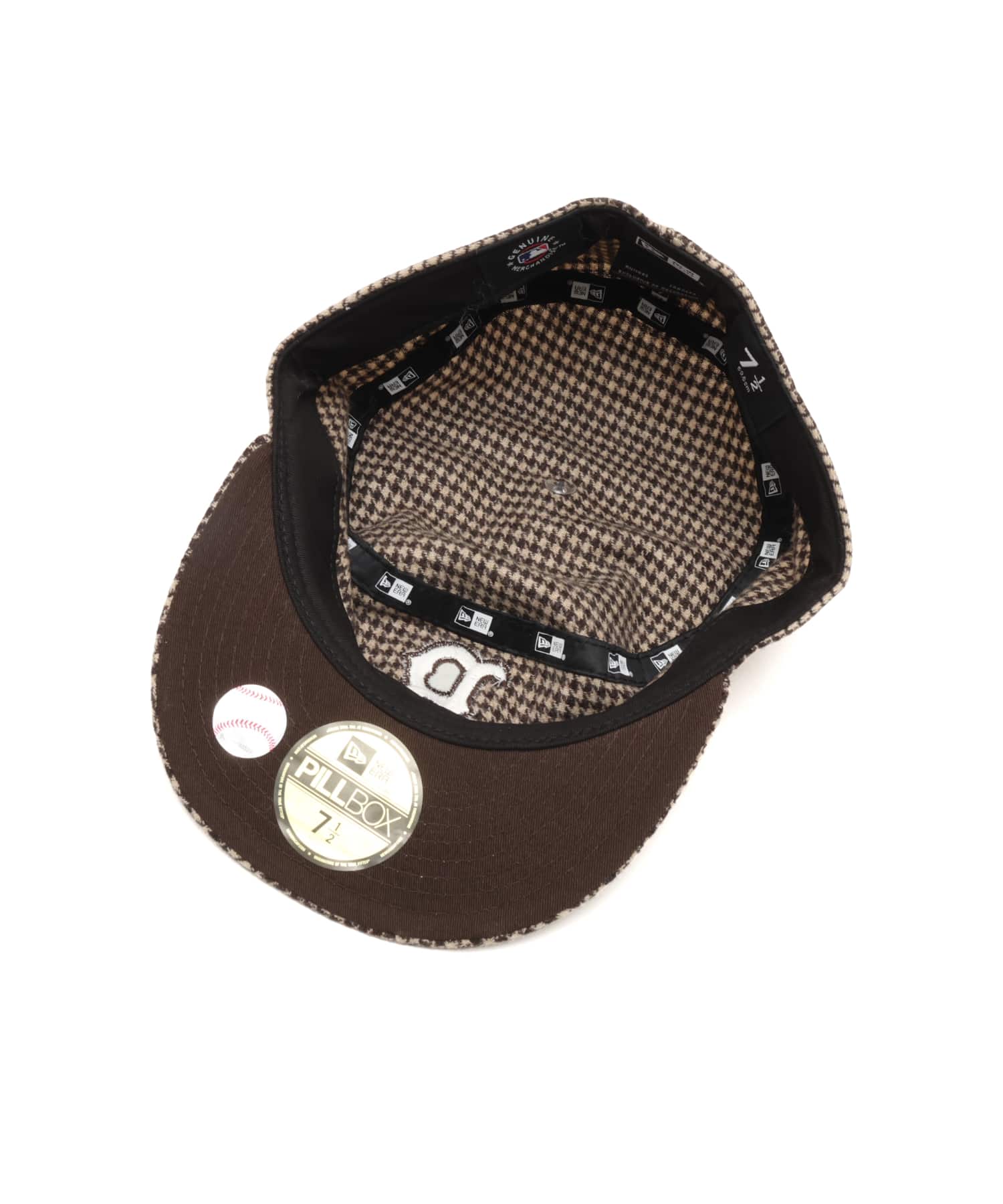 NEW ERA PILLBOX Gun Club Check Boston Red Sox BEIGEの画像