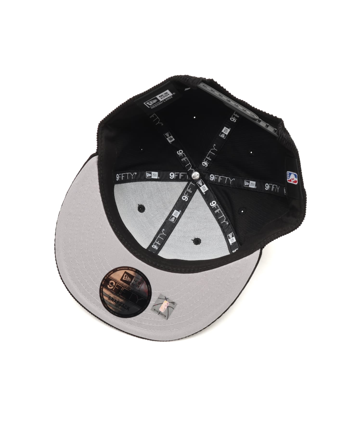NEW ERA 9FIFTY Los Angeles Lakers Corduroy Black and White BLACKの画像