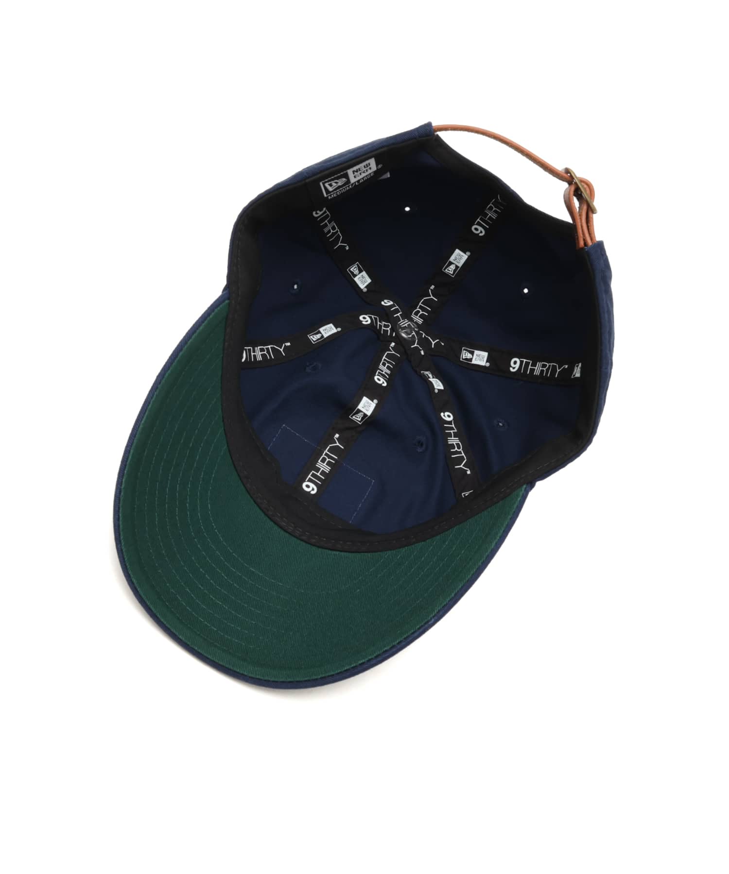 NEW ERA 9THIRTY Leather Strap Direction by Takayuki Ohashi Dog Patch NAVYの画像