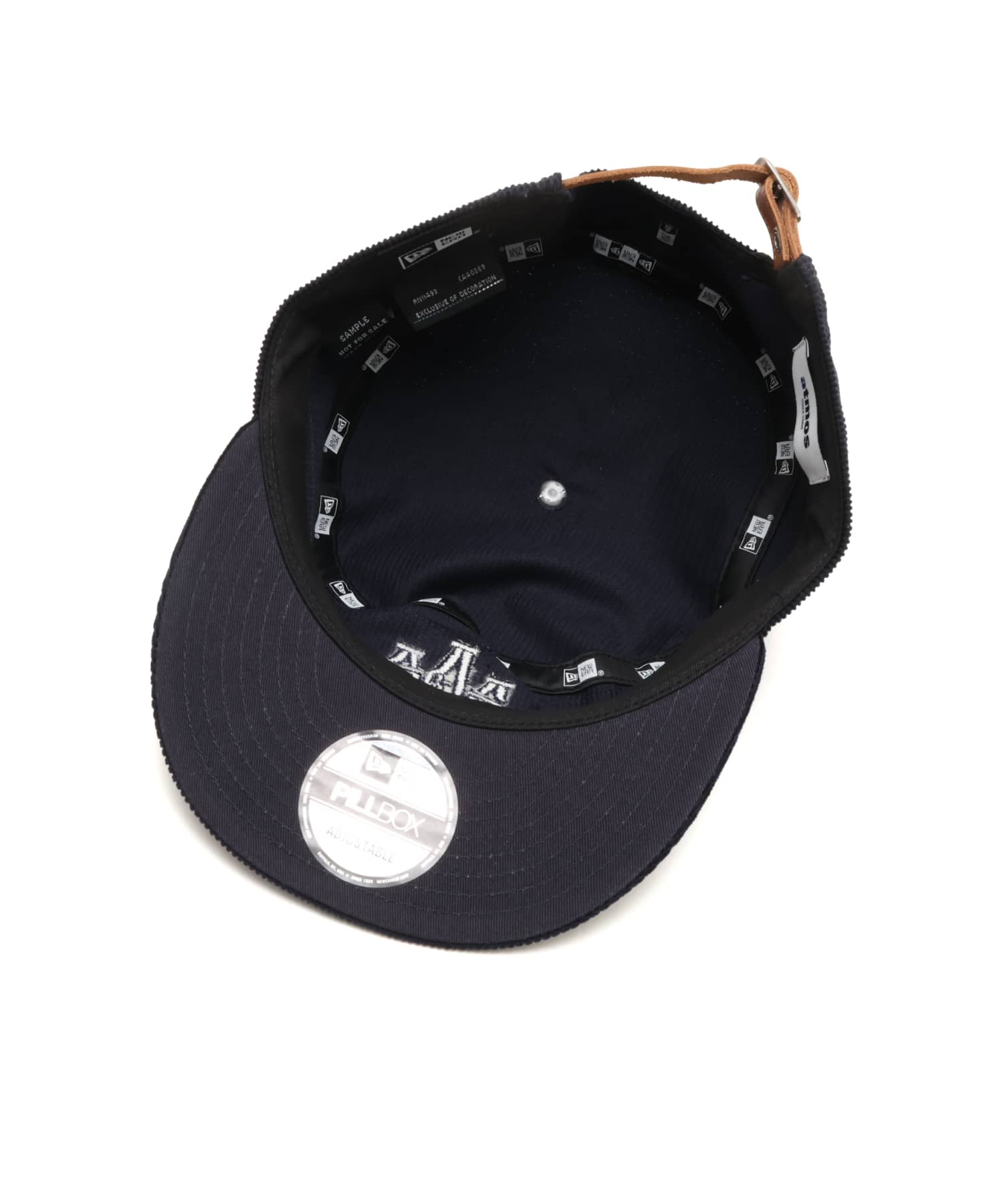NEW ERA PILL BOX SB atmos CORDUROY NAVY NAVYの画像