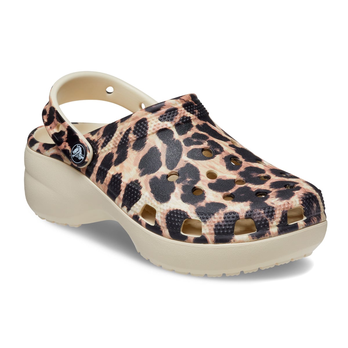 Crocs Classic Platform Animal Remix Clog W Bone/Leopard 22SS-I