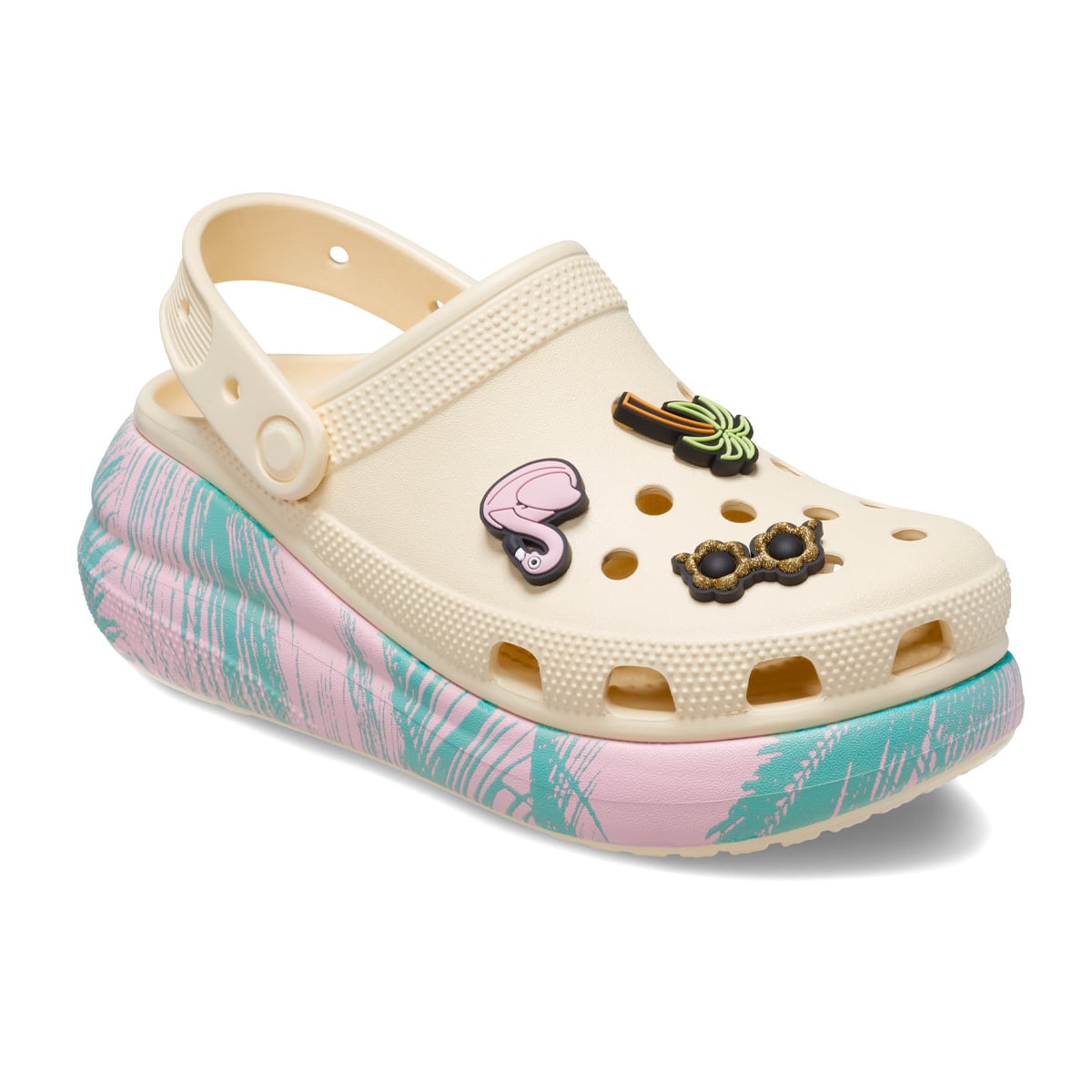 crocs ClassicCrushSpringBreakClog Vanilla/Multi 23SS-S