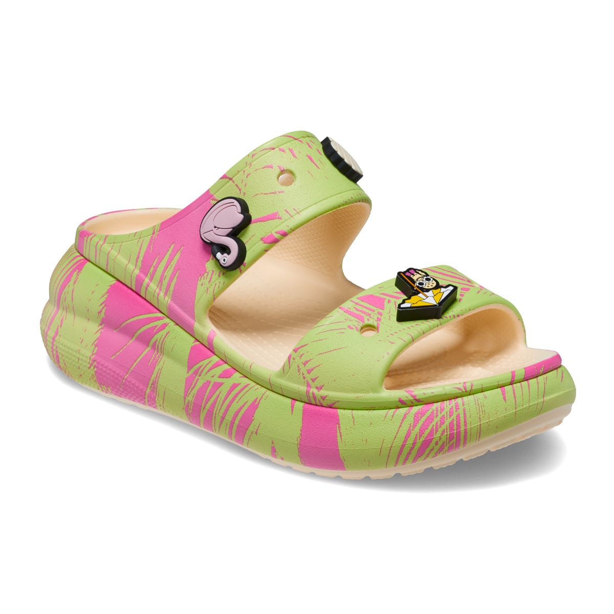 crocs ClassicCrushSpringBreakSandal Vanilla/Multi