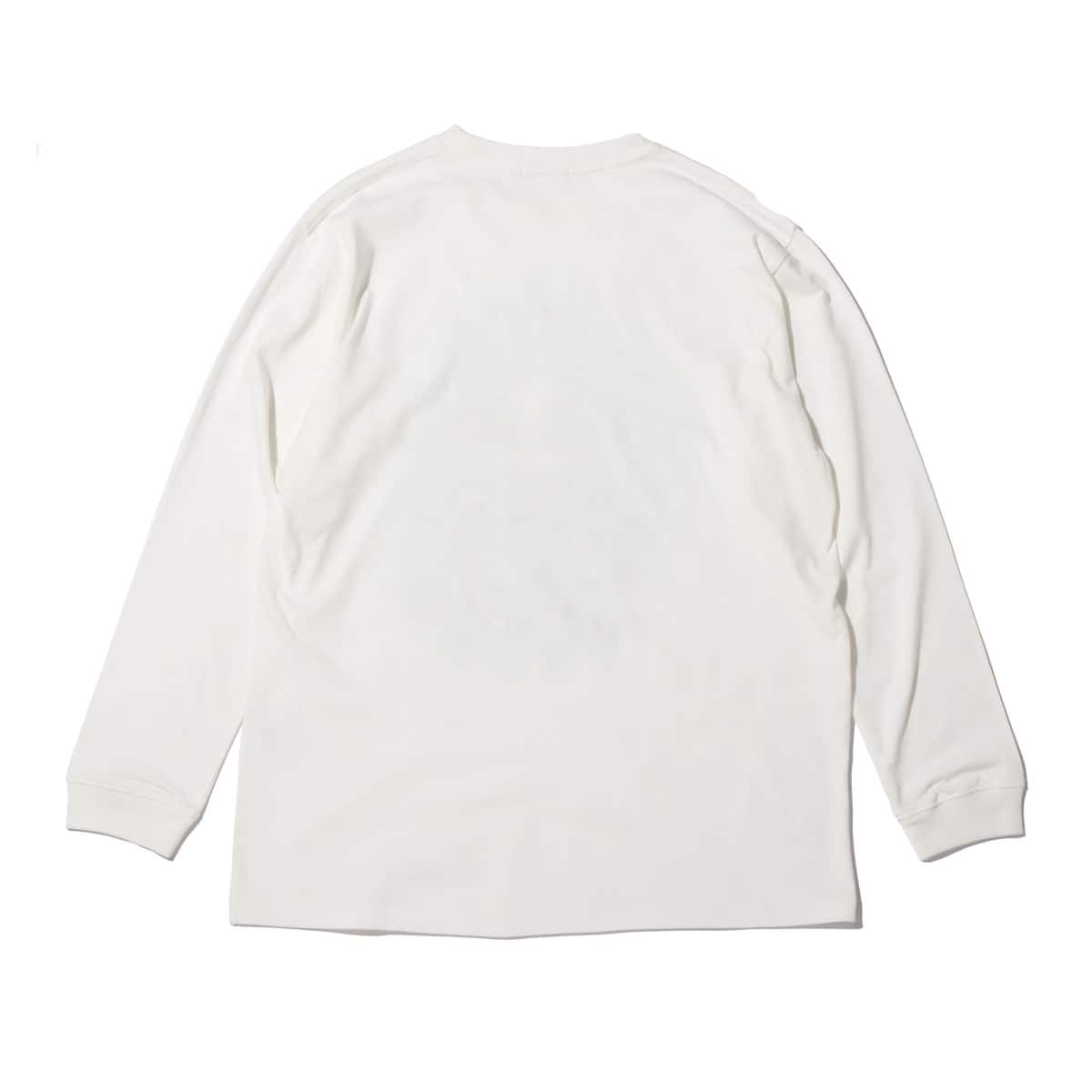 RIEHATA × atmos pink グラフィックアート ロンT WHITEの画像