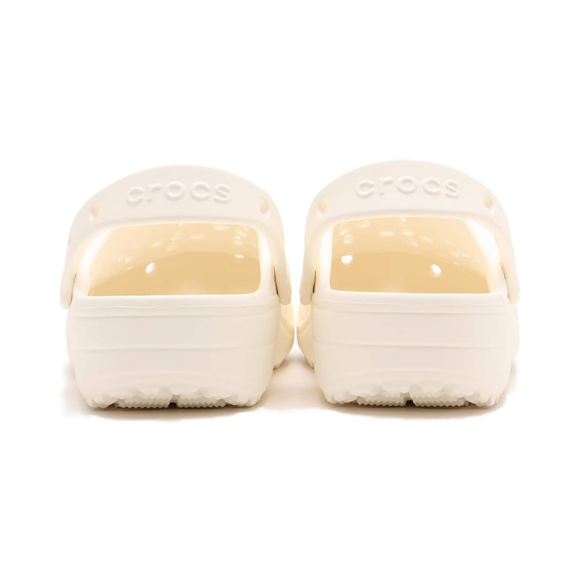 crocs Classic Floral Cut-Out Clog Chalkの画像