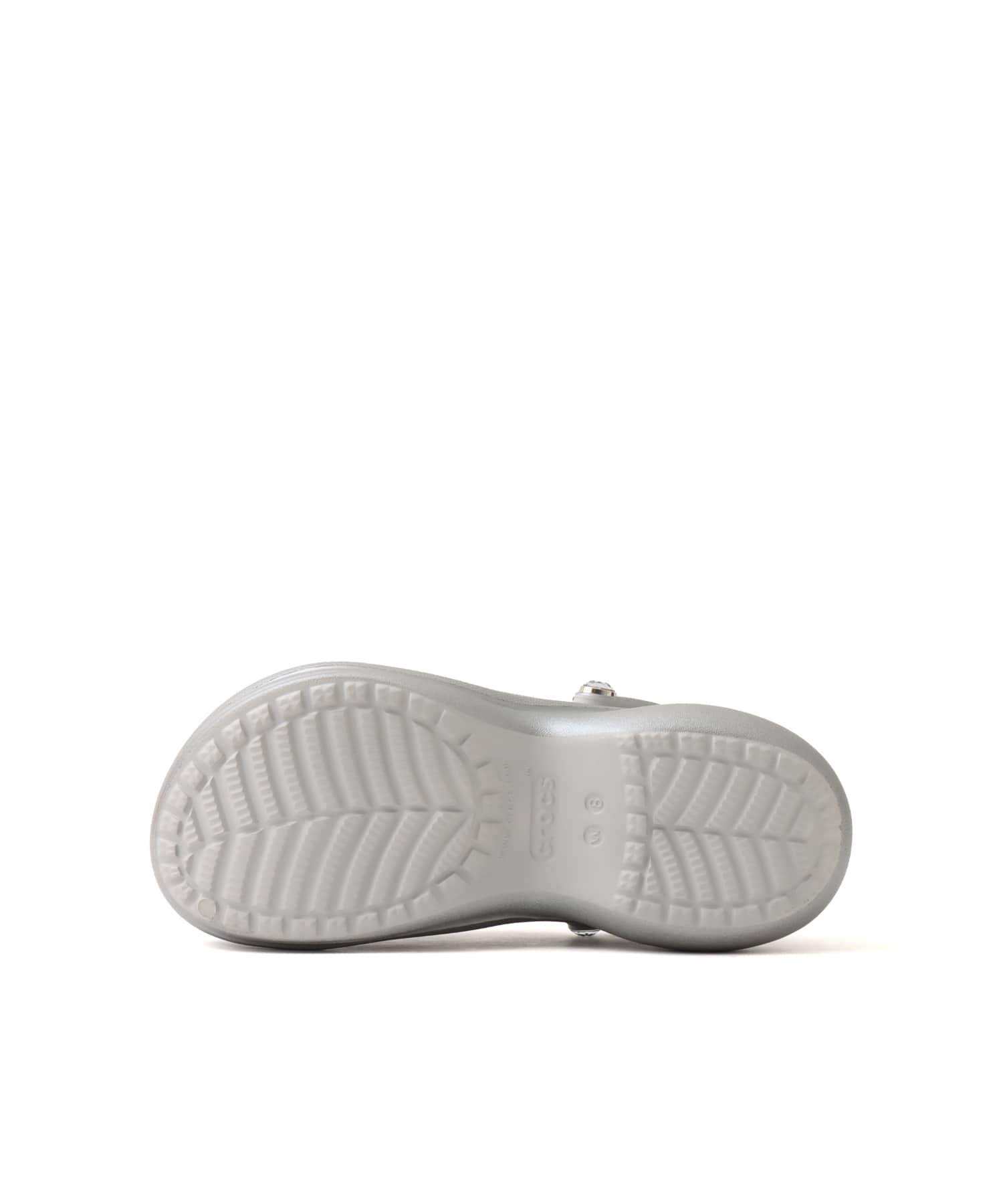 crocs Bae Bedazzled Bows Clog Silverの画像