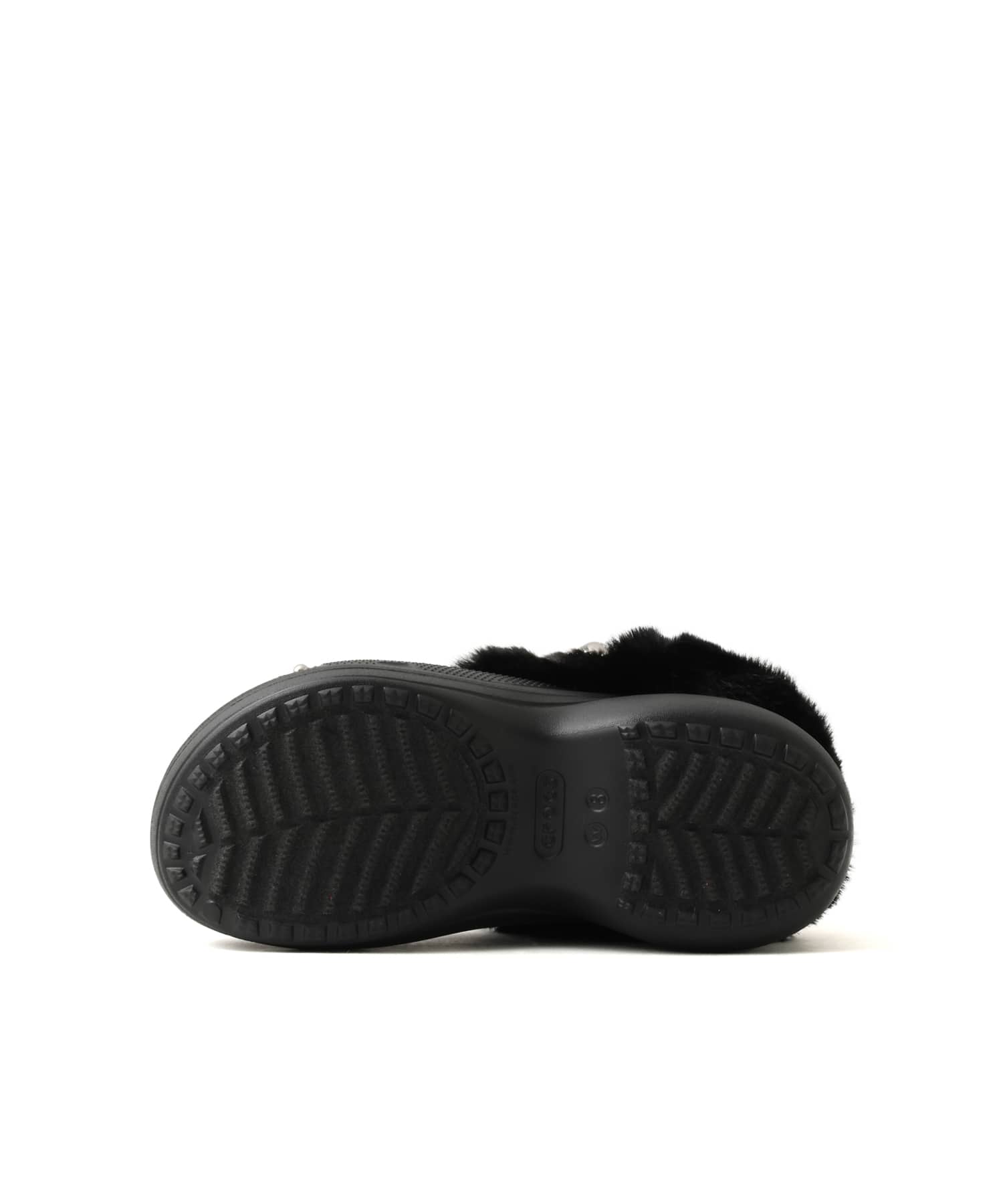 crocs Bae Lined Metal Minis Clog Blackの画像