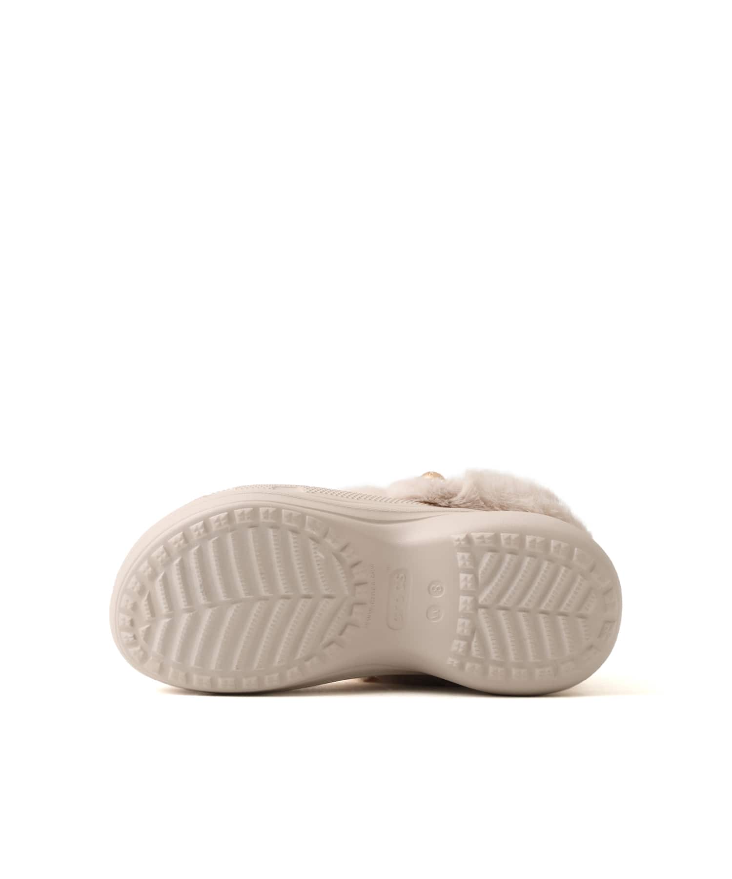 crocs Bae Lined Metal Minis Clog Cocoa Creamの画像