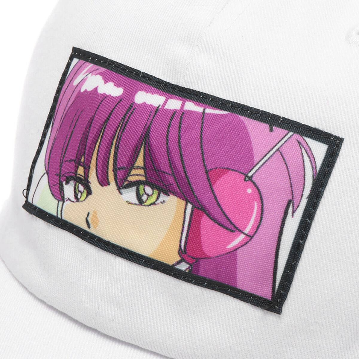 atmos pink 降幡愛 × atmospink グラフィックCAP WHITEの画像