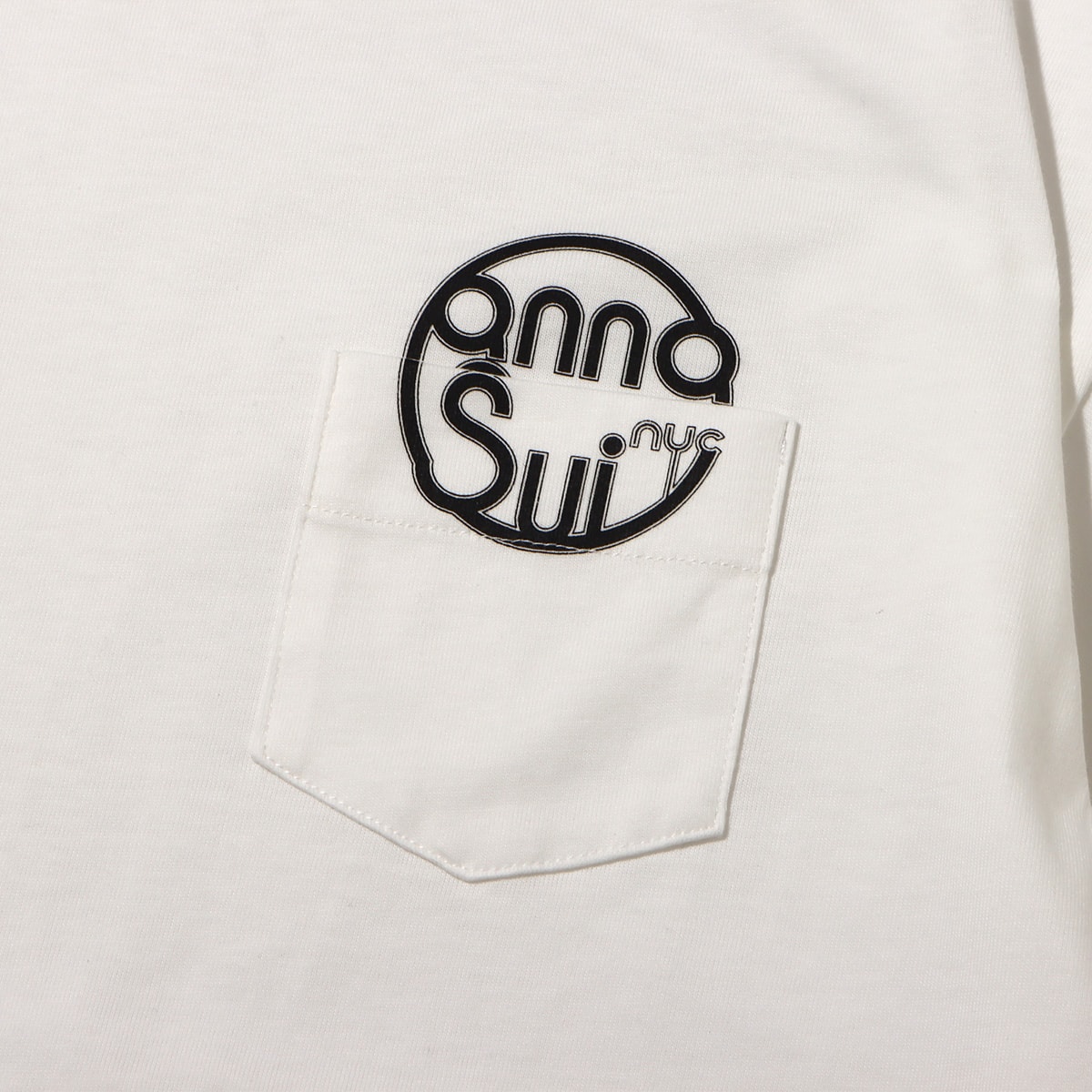 ANNA SUI NYC ポケットロゴTシャツ WHITE 22FA-I