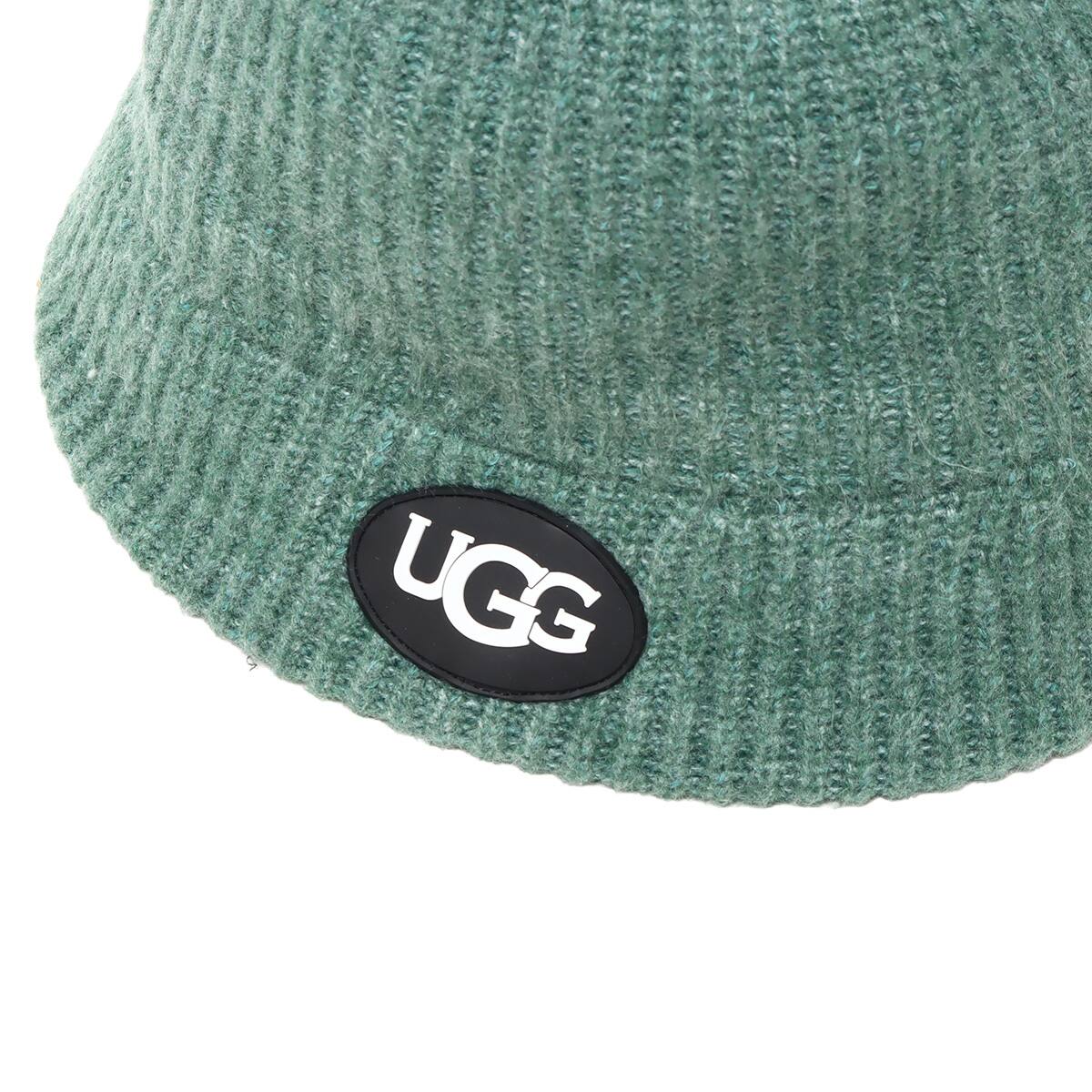 UGG シリコンパッチ リブバケットハット GREEN 22FW-I