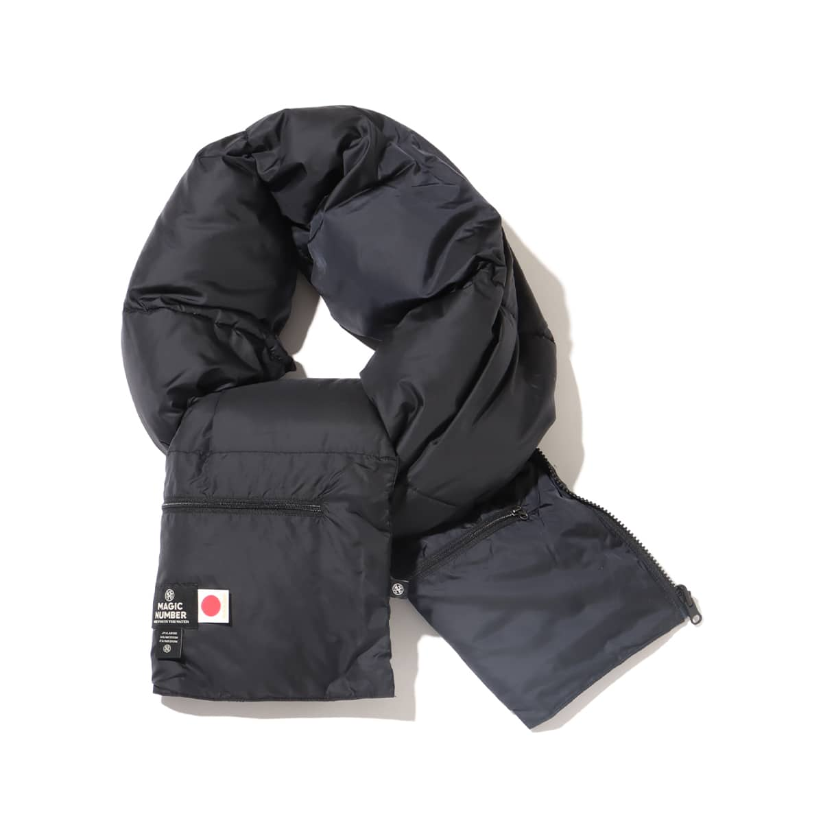 MAGIC NUMBER & THE HEARTBREAKERS×NANGA DOWN STALL VEST BLACK 23FA-S