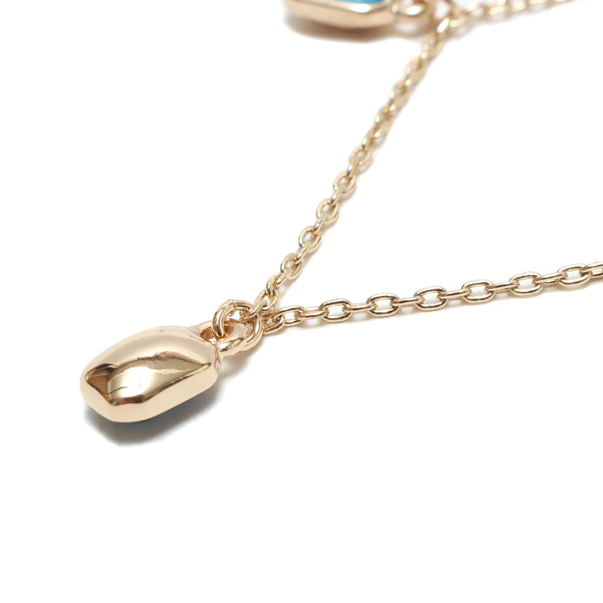 atmos pink カラーストーンネックレス GOLDの画像